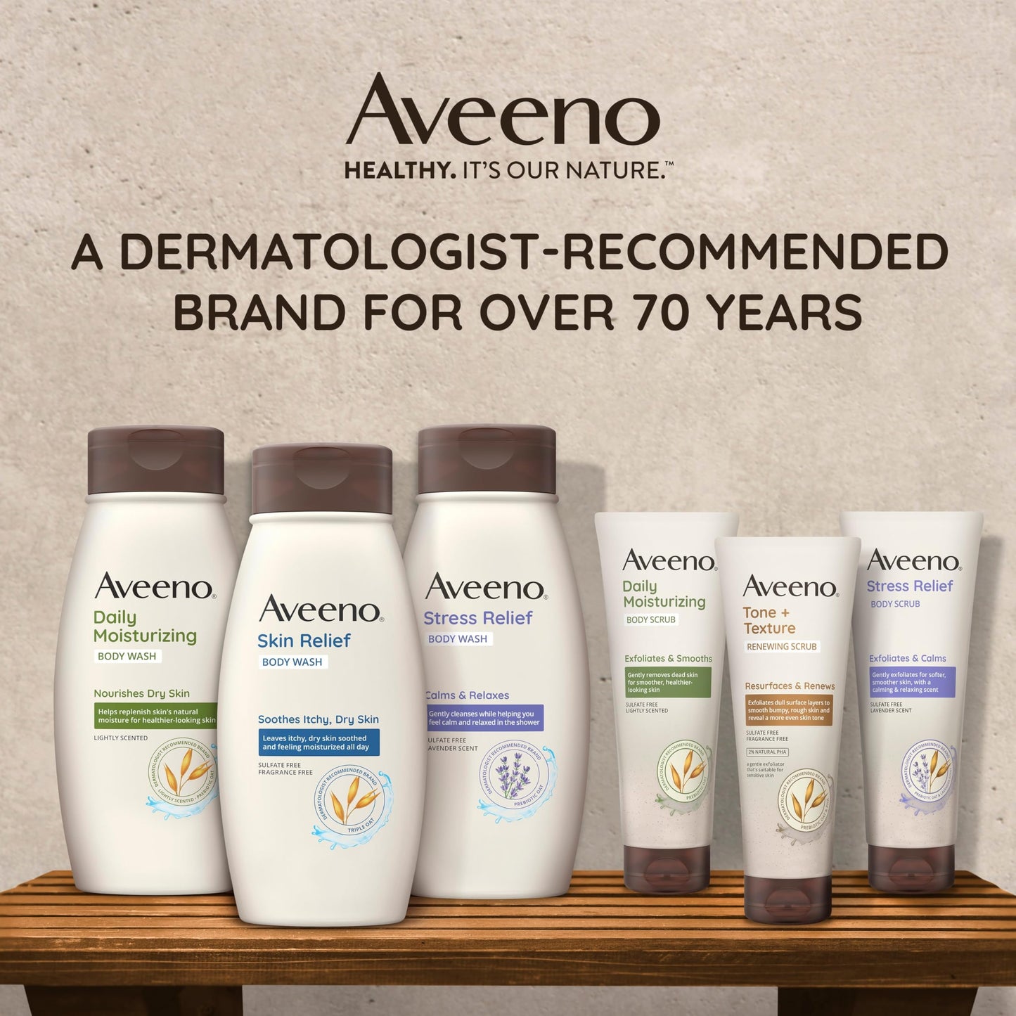 Aveeno Daily Moisturizing Body Wash Cleanser & Shaving Gel for Men & Women, Clean-Rinsing for Softer & Smoother Skin, Gentle & Lightly Scented, 18 fl. Oz, Pack of 2