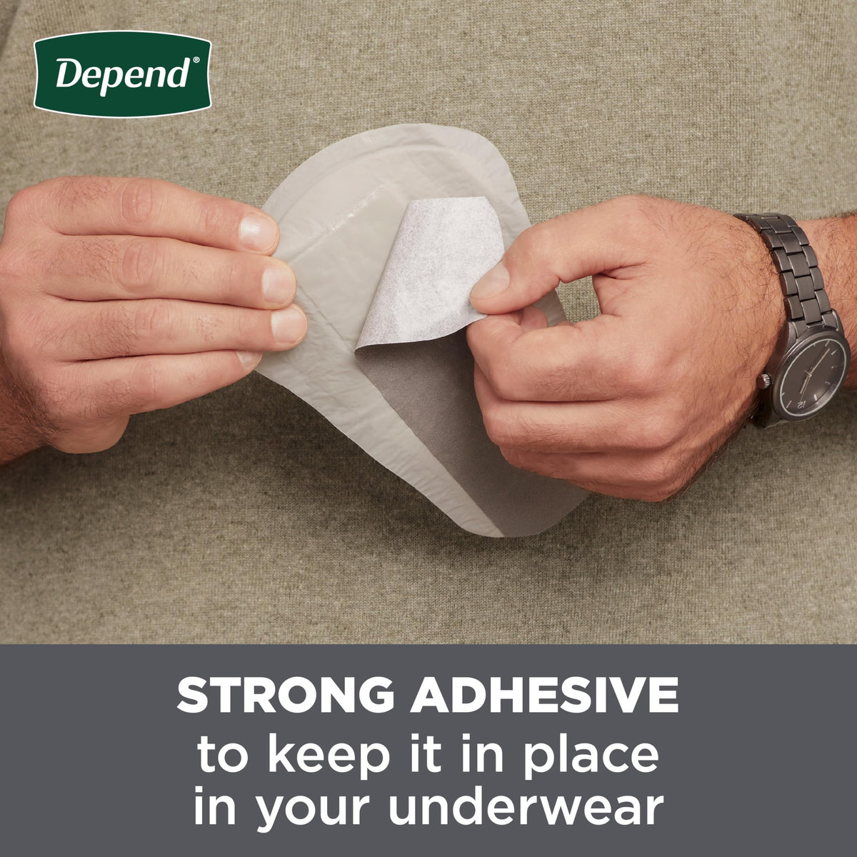 Depend Incontinence/Bladder Control Shields, Incontinence Pads for Men, Light Absorbency, 58 Count (Packaging May Vary) (Pack of 2)