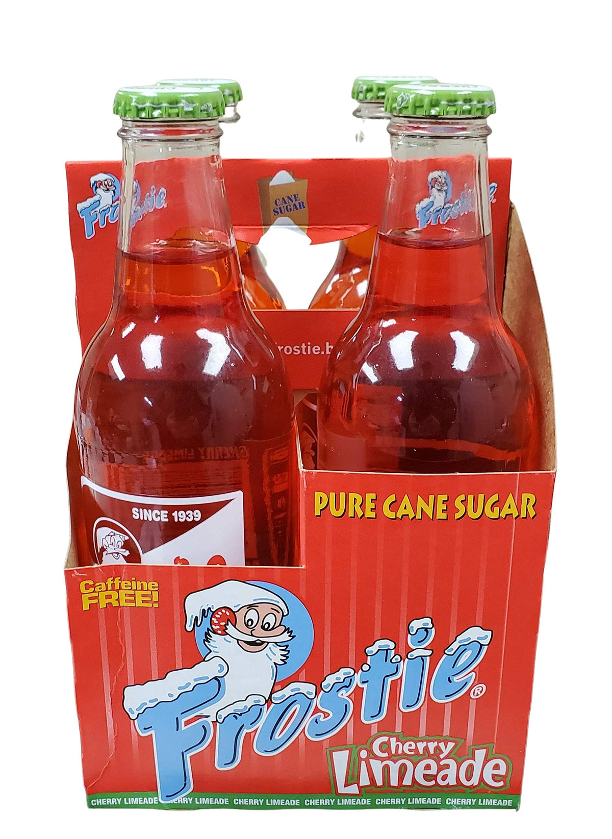 Frostie Soda 12 ounce Glass Bottles (Cherry Limeade, 6)