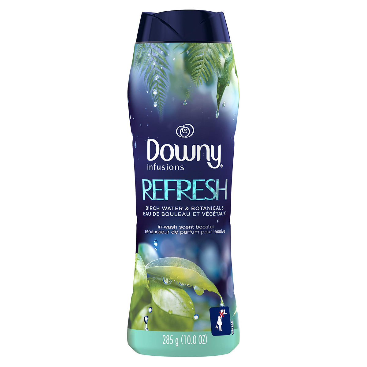 Downy Infusions Laundry Scent Booster Beads for Washer, Refresh, Birch Water & Botanicals, 10 oz (Pack of 4)
