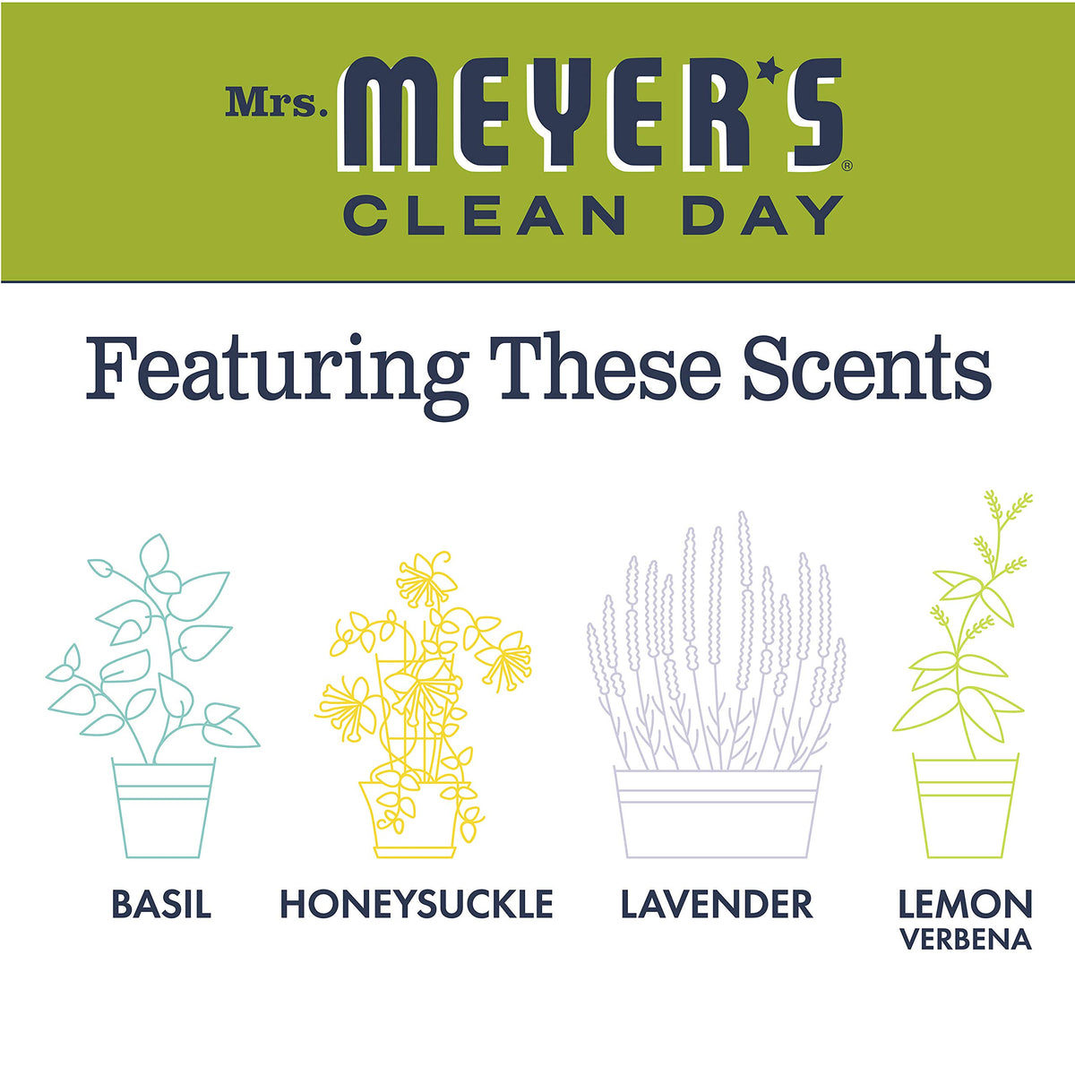Mrs. MEYER'S Foaming Hand Soap, Lemon Verbena,10 fl oz (Pack of 6)
