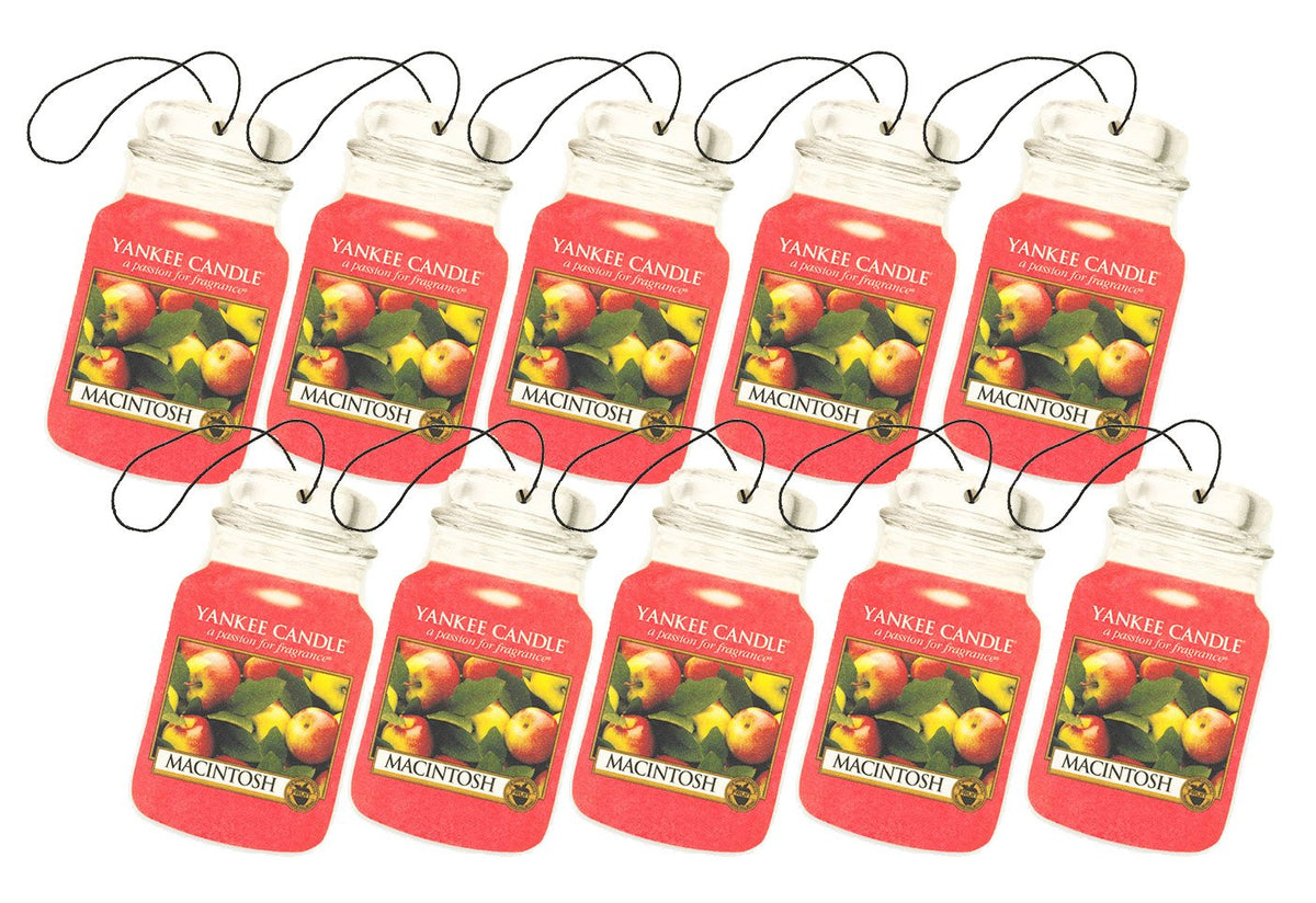 Yankee Candle Macintosh Car Jar Air Freshener (10 Pack)