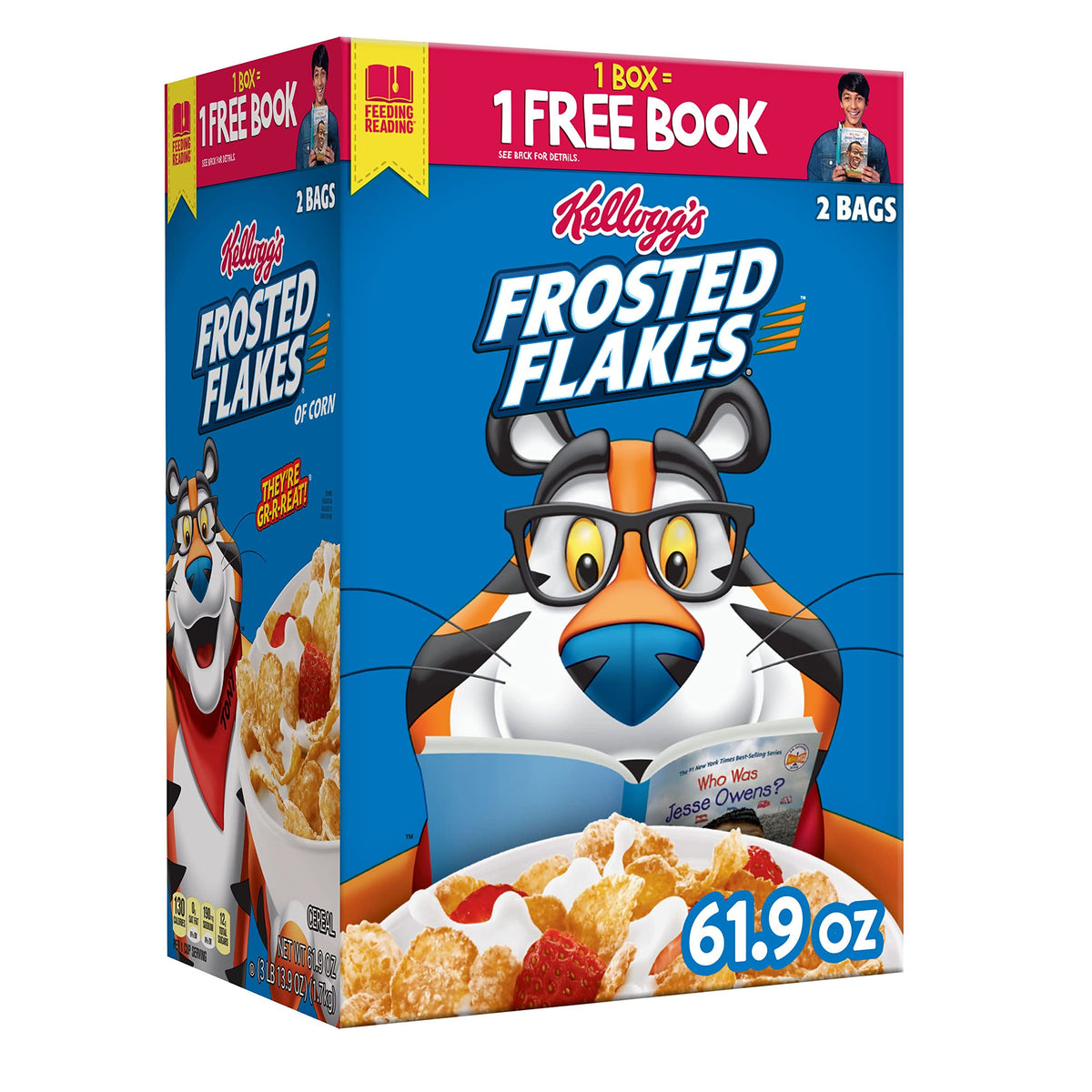 Frosted Flakes Kellogg's Cereal, 61.9 oz
