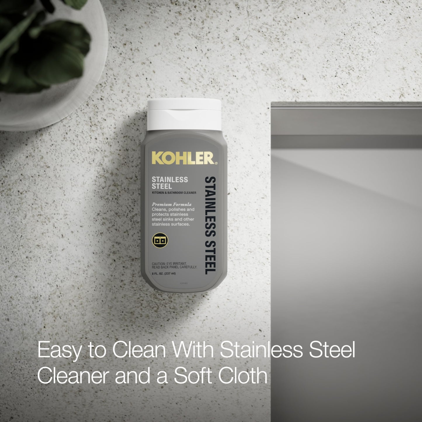 KOHLER Task Smart Divide 33" Top-/Undermount Double-Bowl Workstation Kitchen Sink, Includes Accessories, Stainless Steel, 2 Faucet Holes, K-80085-2PC-NA
