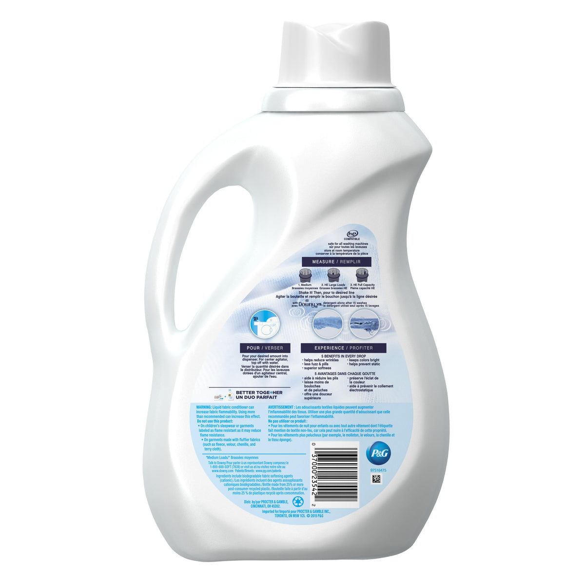 Downy Free & Gentle Liquid Fabric Softener, 77 fl oz, 90 Loads