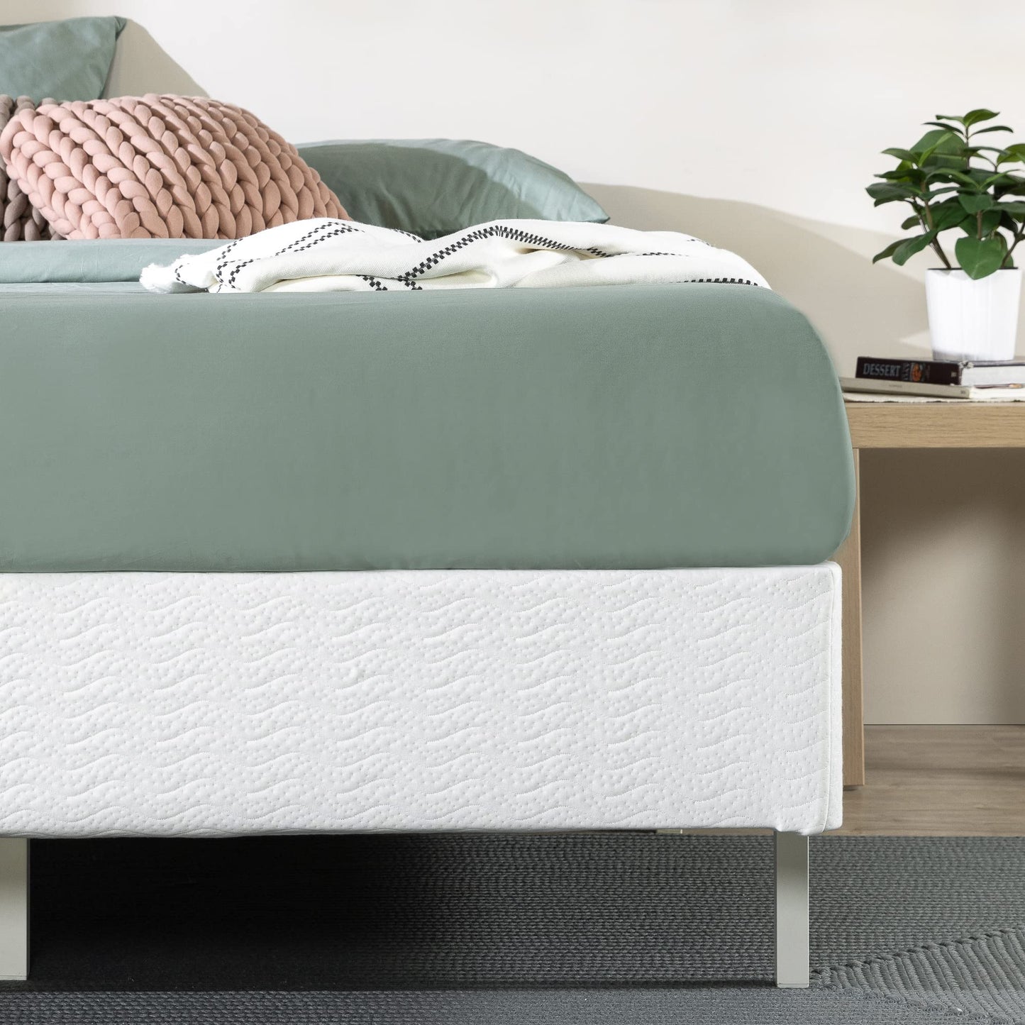 ZINUS 9 Inch Metal Smart Box Spring with Quick Assembly, Mattress Foundation, Strong Metal Frame, Easy Assembly, Twin