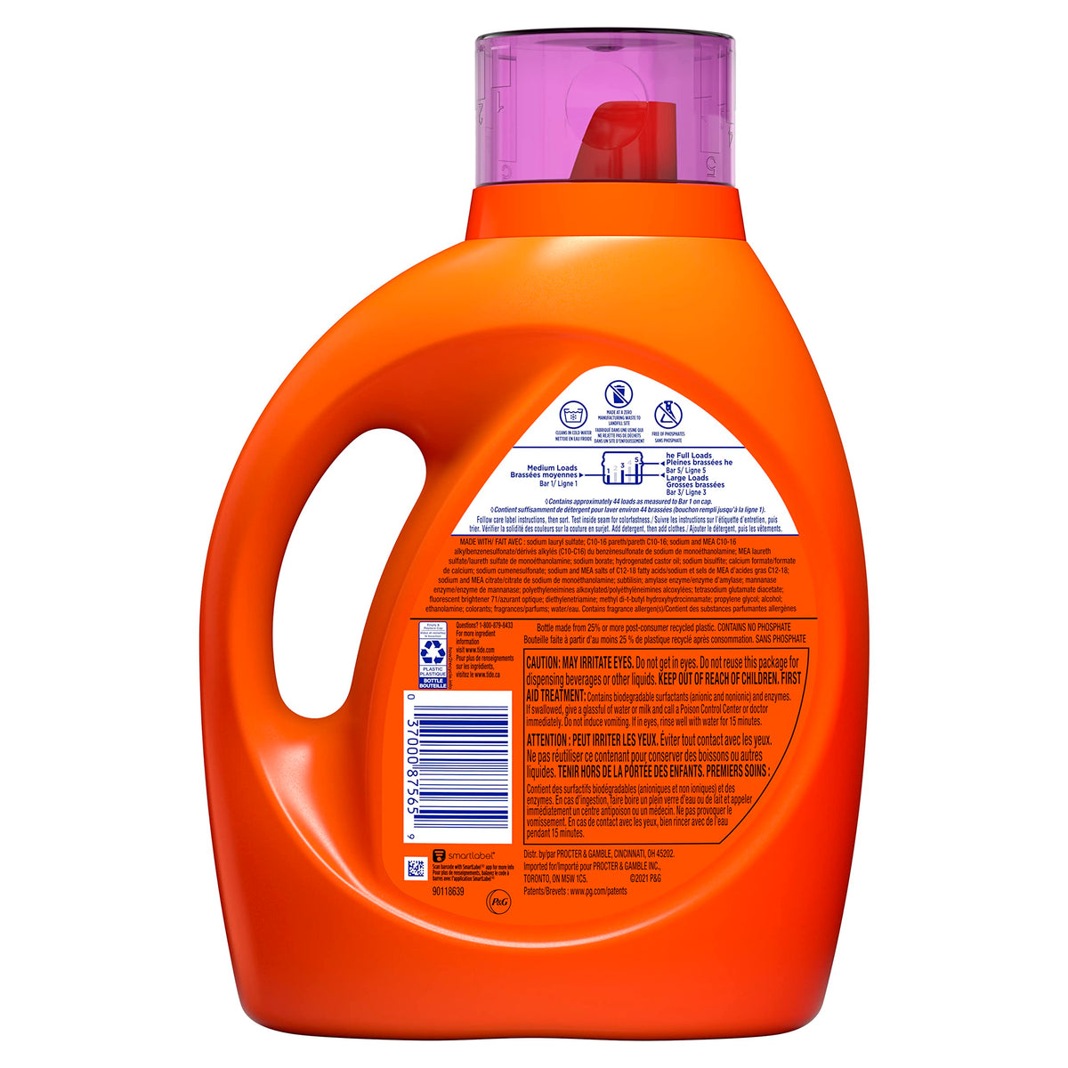 Tide Plus Febreze Freshness Spring & Renewal HE Turbo Clean Liquid Laundry Detergent, 69 fl oz, 44 loads