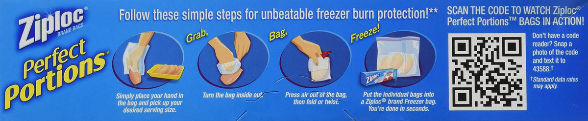 Ziploc Perfect Portions Food Storage Bag (3 Pack)