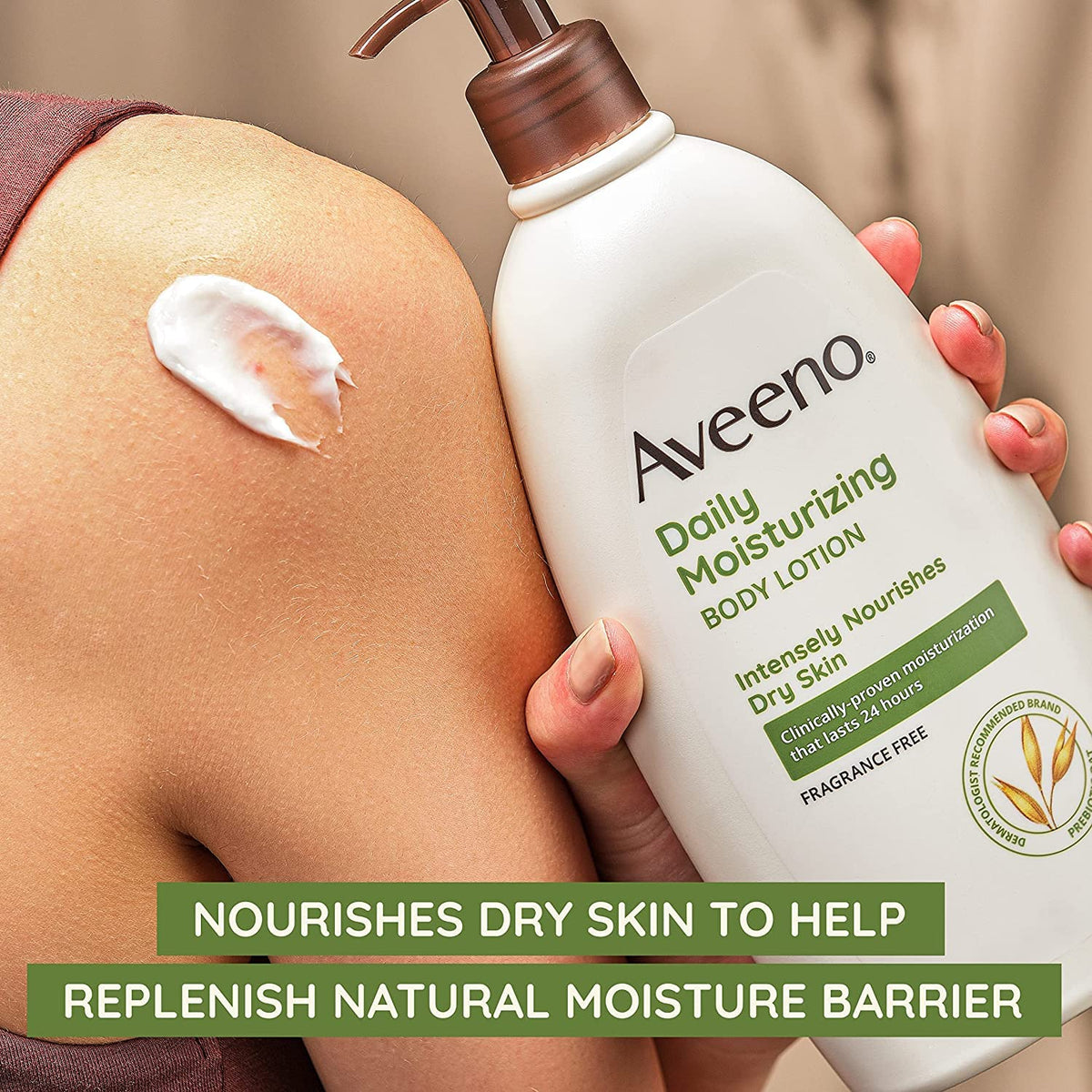 Aveeno Daily Moisturizing Lotion 12 Ounce Pump (354ml) (2 Pack)