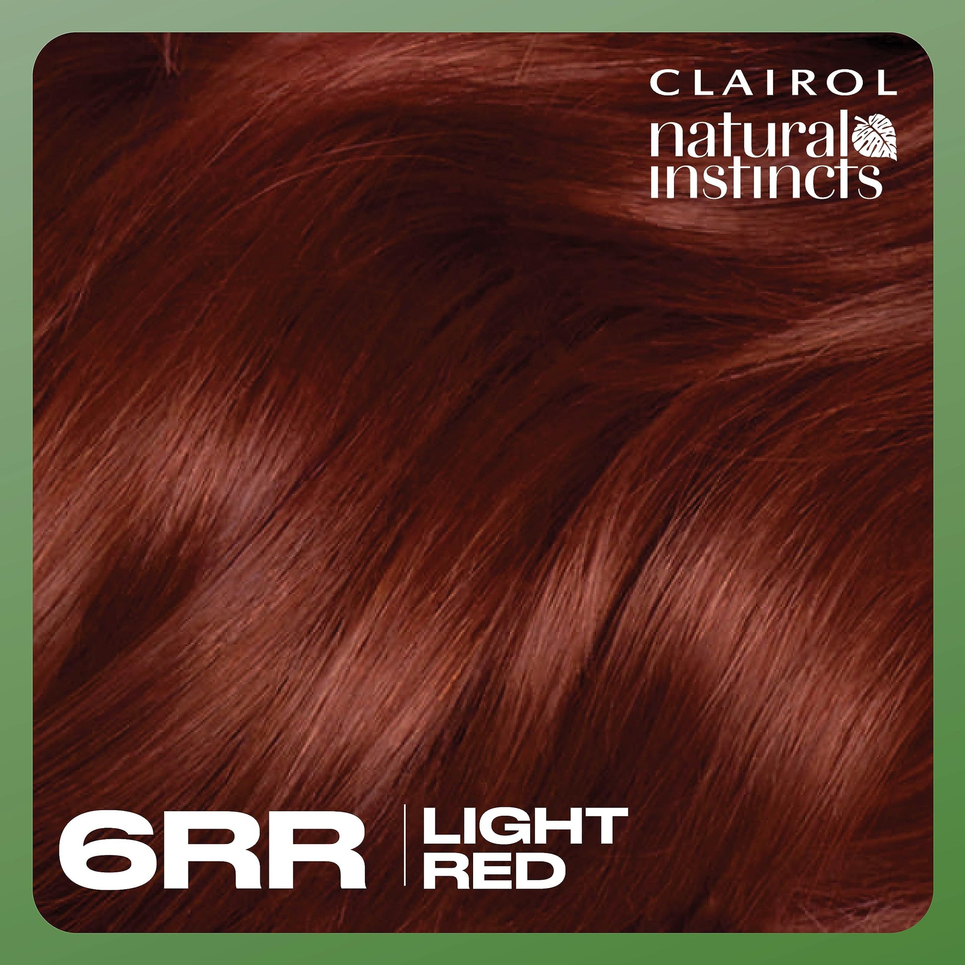 Clairol Natural Instincts Demi-Permanent Hair Dye, 6RR Light Red Hair Color, Pack of 1