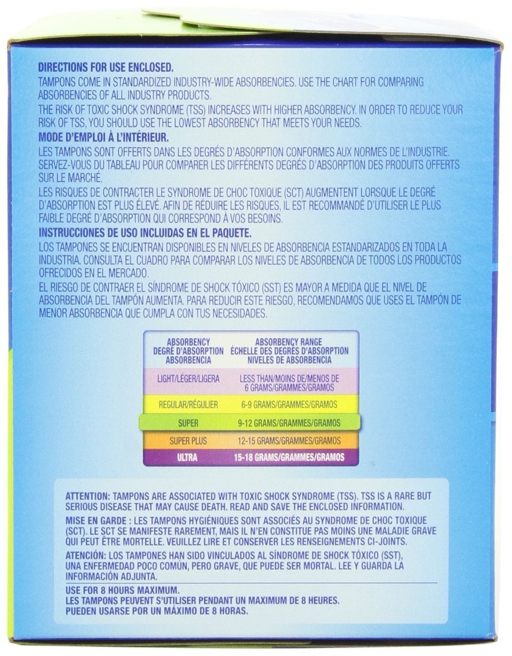 Tampax Anti-Slip Grip Cardboard Applicator Super Absorbency Tampons - 54 Ct