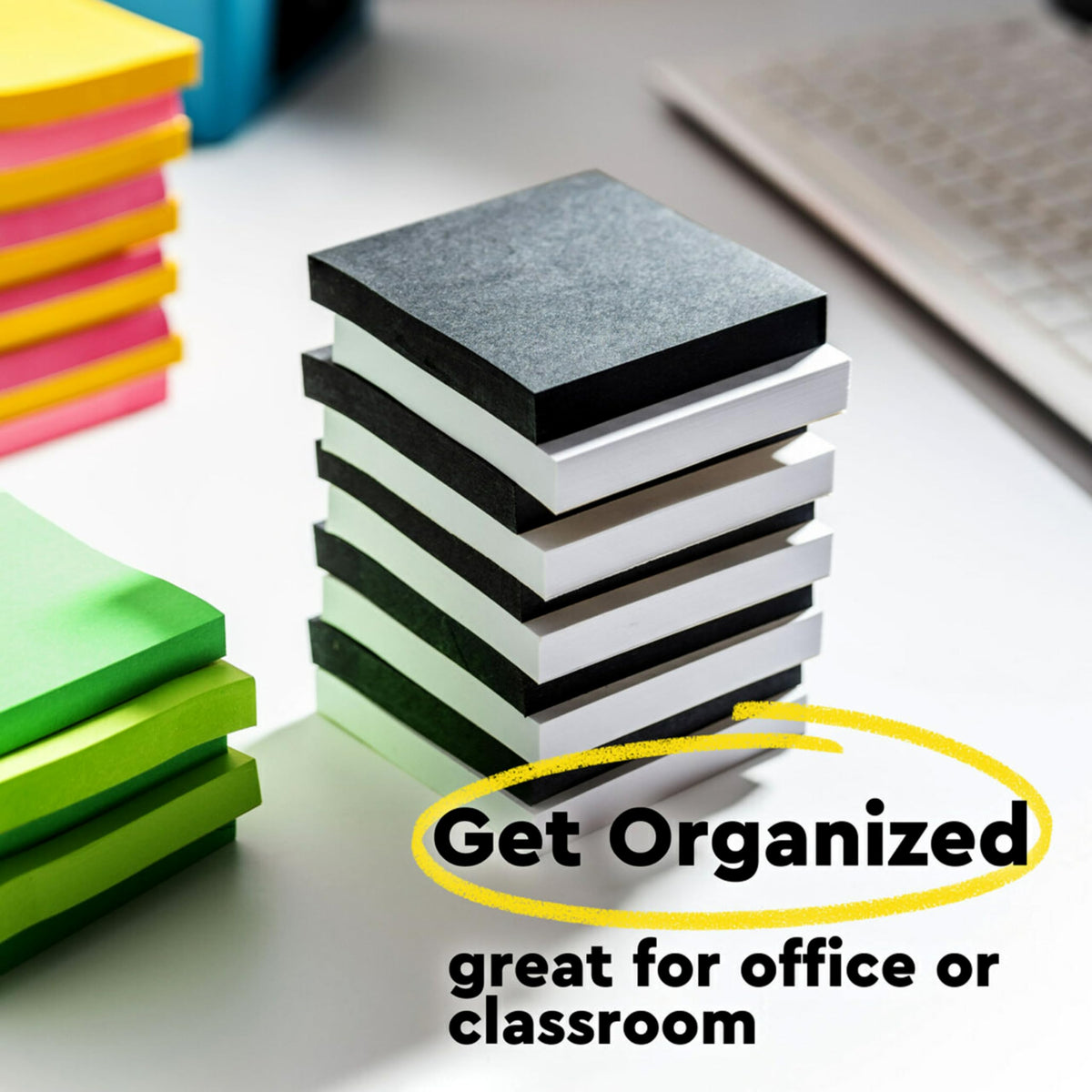 Post-it Super Sticky Notes, 5 Sticky Note Pads, 3 x 3 in., School Supplies, Office Products, Sticky Notes for Vertical Surfaces, Monitors, Walls and Windows, Vital Orange