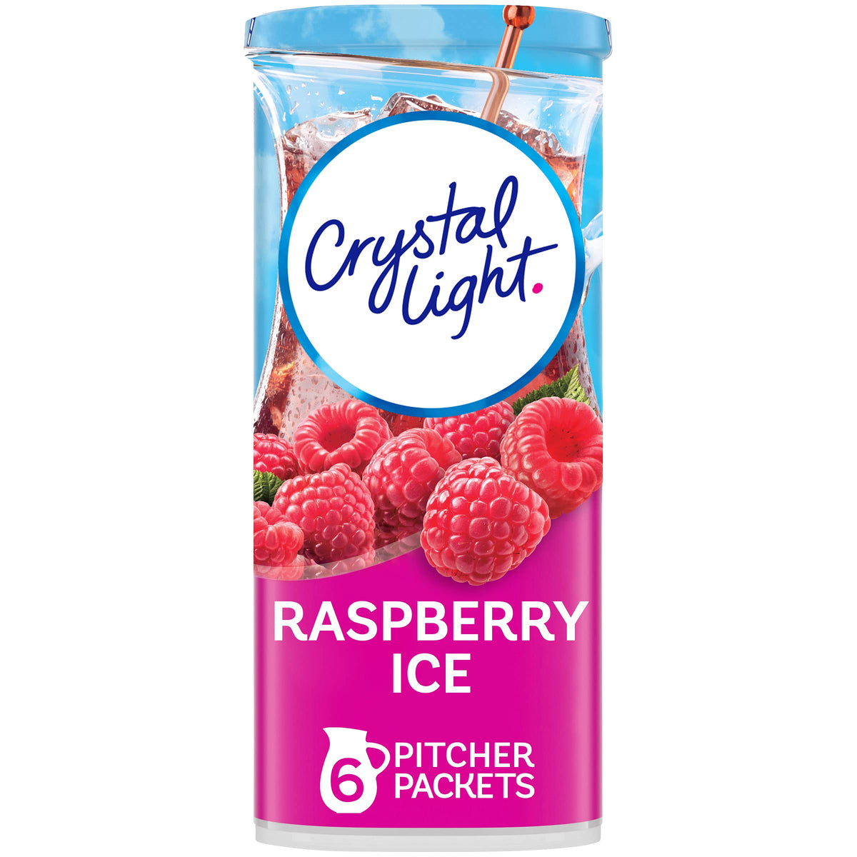 Crystal Light Sugar-Free Raspberry Ice Drink Mix (6 Pitcher Packets)