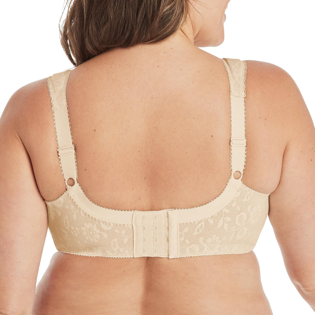 Playtex Women 18 Hour Comfort-Strap Wireless, Full-Coverage Bra, Single, Natural Beige/Natural Beige, 2-Pack, 42DD