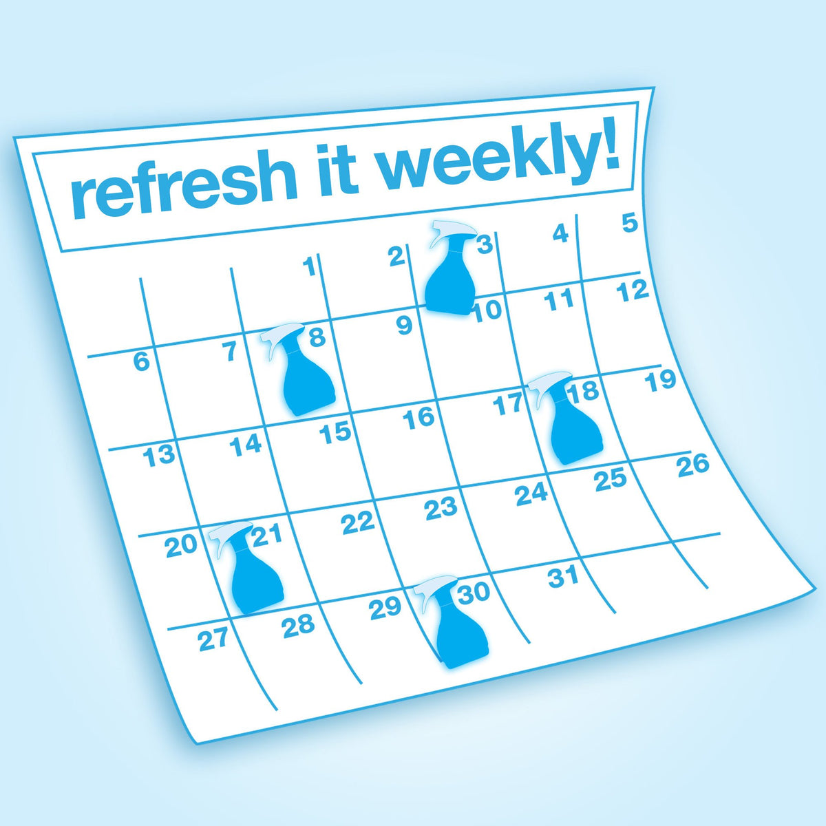 Febreze Fabric Refresher Downy April Fresh Air Freshener (27 Fl Oz) (Pack of 9)