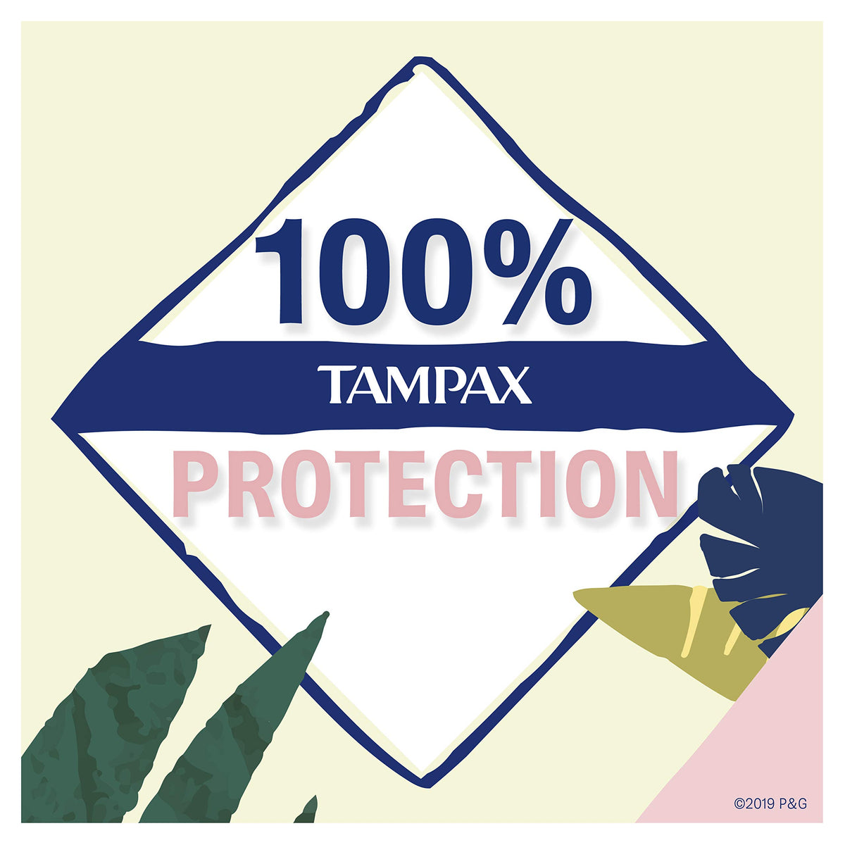Tampax Pure 100% Organic Cotton Core Regular Absorbency Tampons - 16 ct