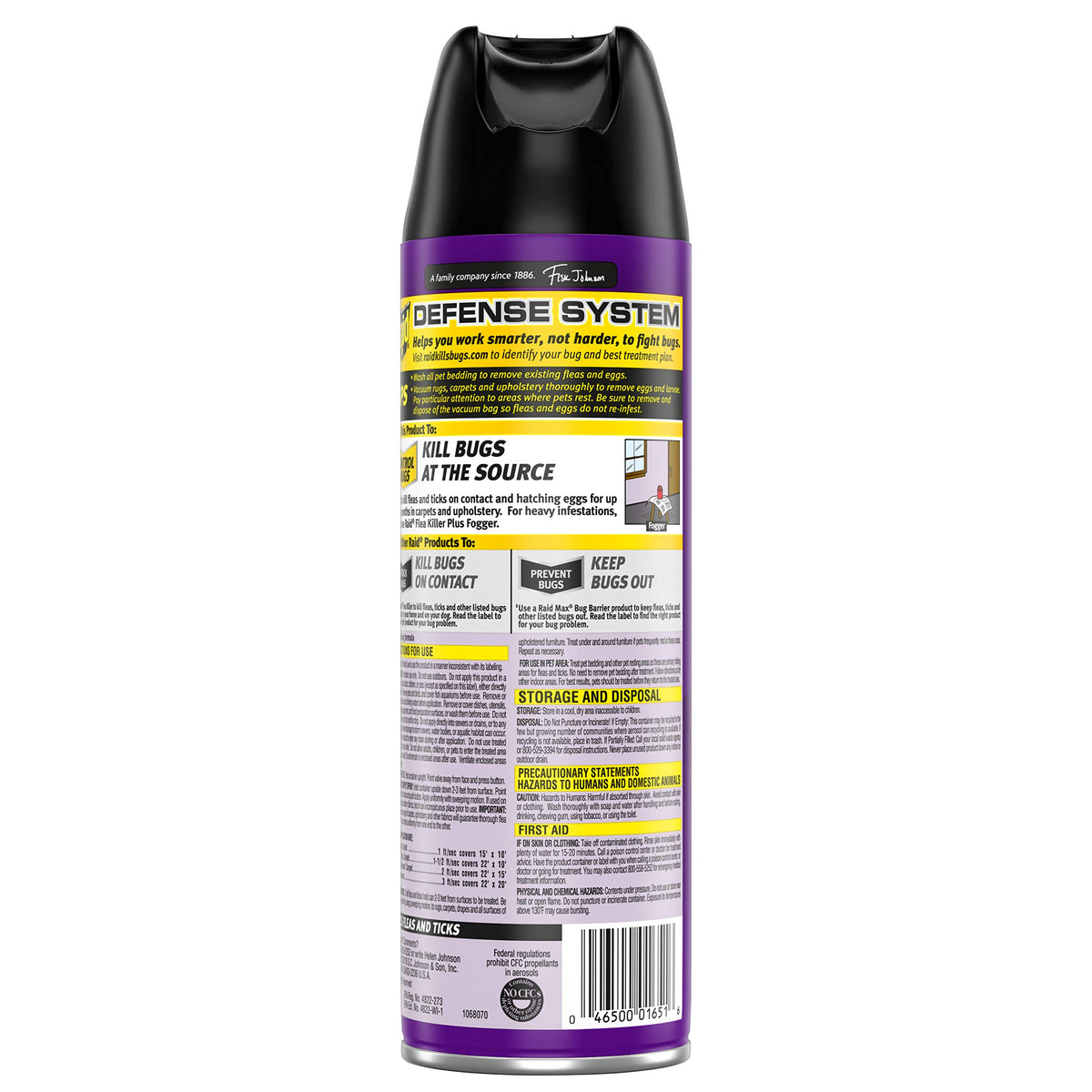 Raid Flea Killer Carpet and Room Spray, 16 oz (16 oz,Pack - 2)