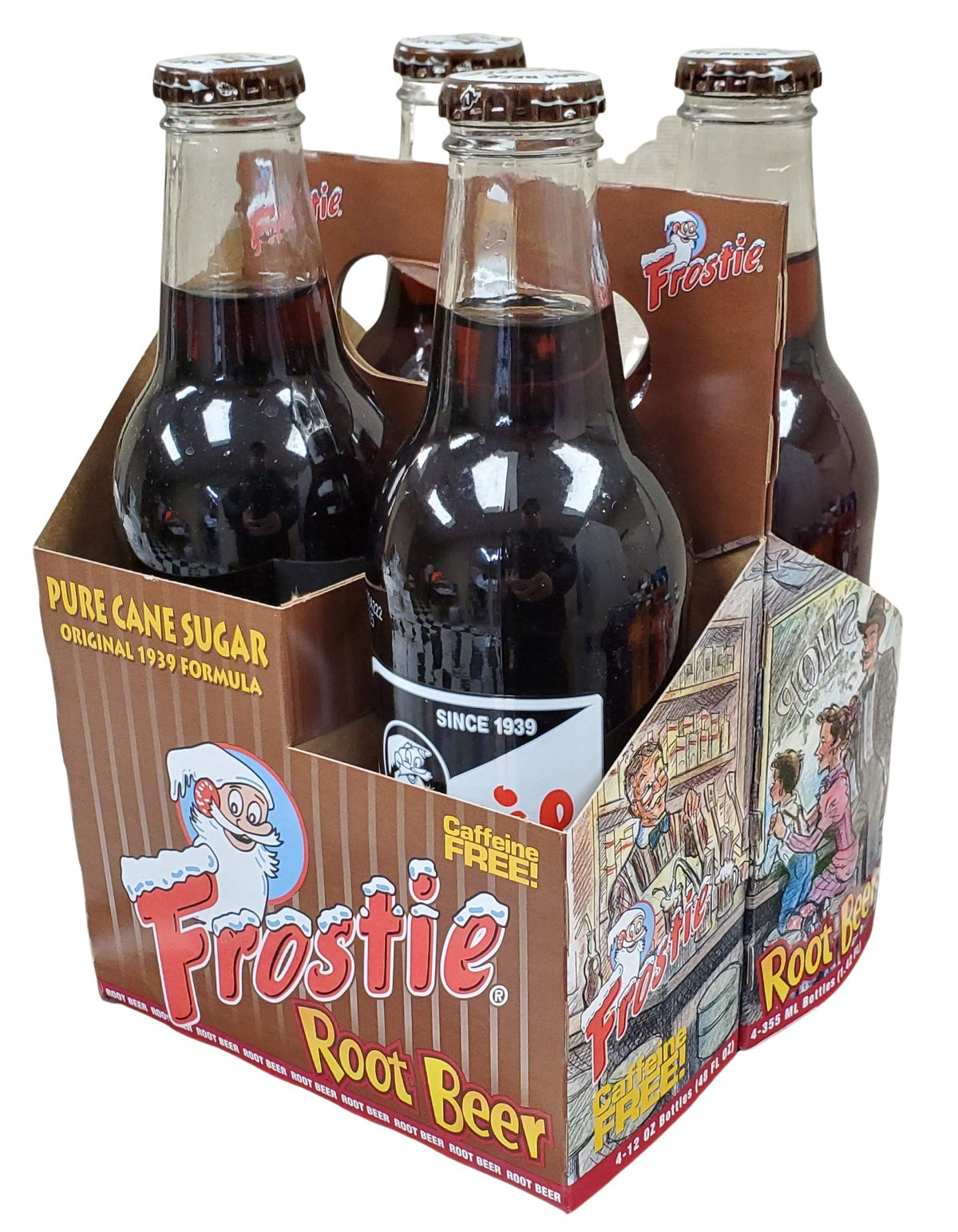 Frostie Soda 12 ounce Glass Bottles (Root Beer, 6)