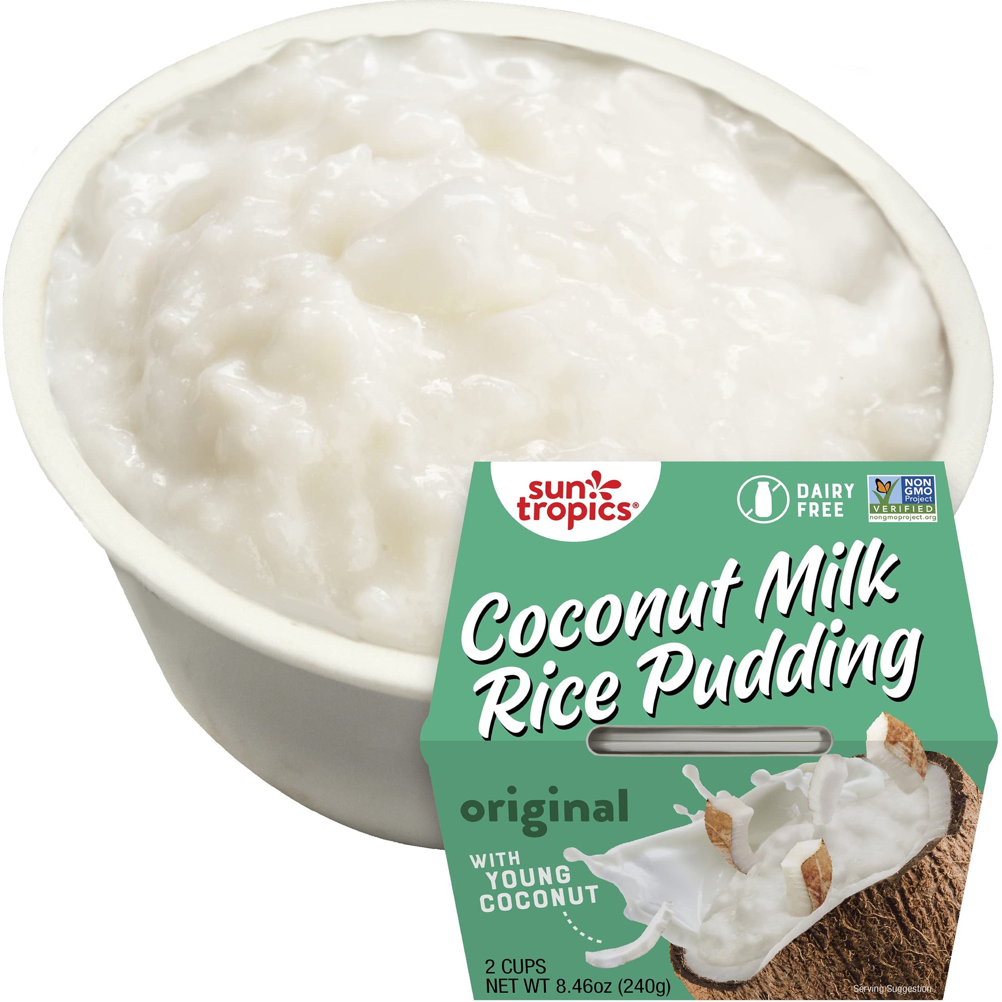Sun Tropics, Pudding Rice Coconut, 4.23 Ounce (Pack of 2)