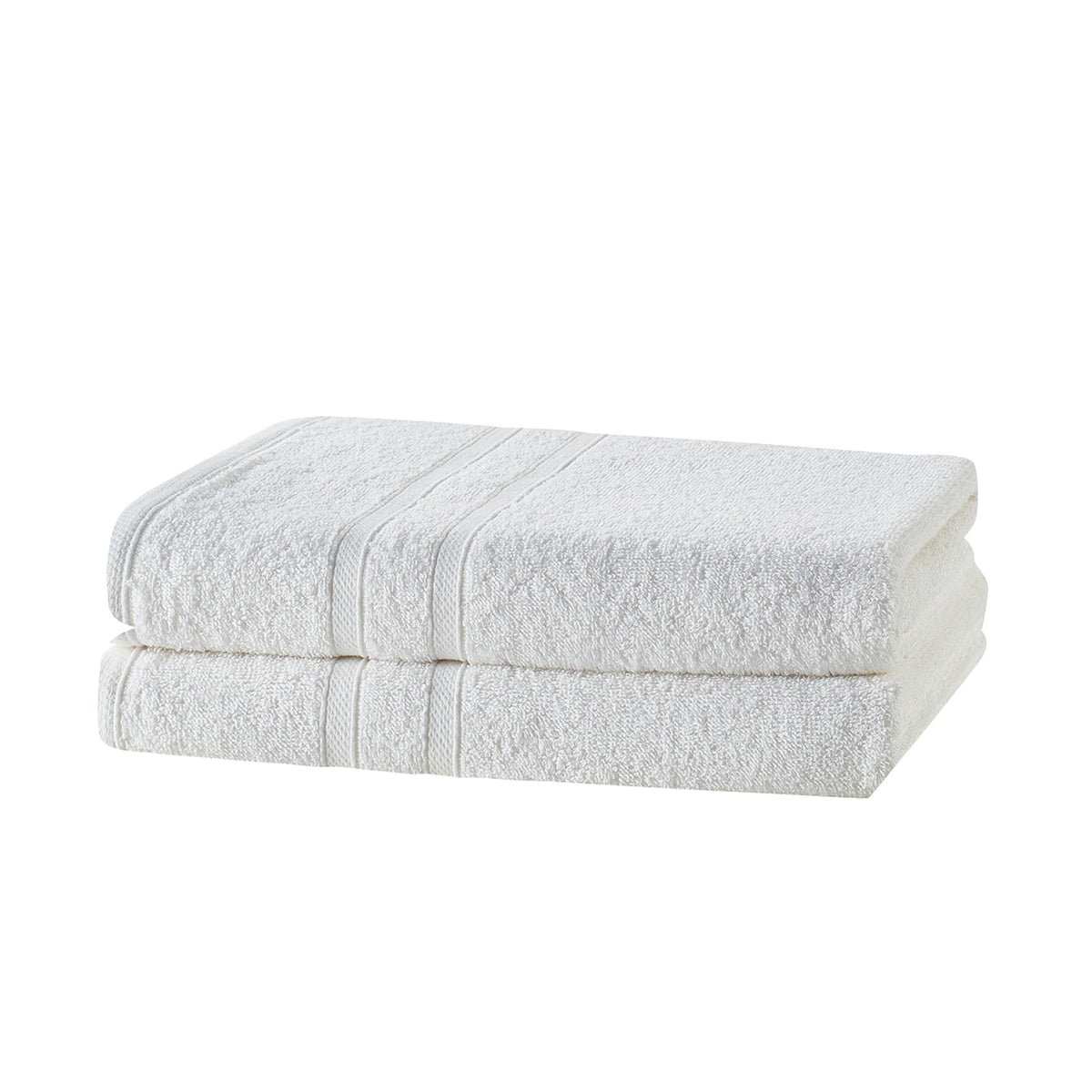 CLOROX Bleach Friendly Towels, Quick Dry, 100% Cotton Bath Towels (30" x 52"), Highly Absorbent Soft Lightweight, Ideal for Everyday Use, Easy to Wash(2 Pack, White)