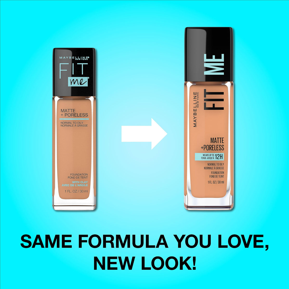 Maybelline Fit Me Matte + Poreless Liquid Oil-Free Foundation Makeup, Deep Golden, 1 Count (Packaging May Vary)