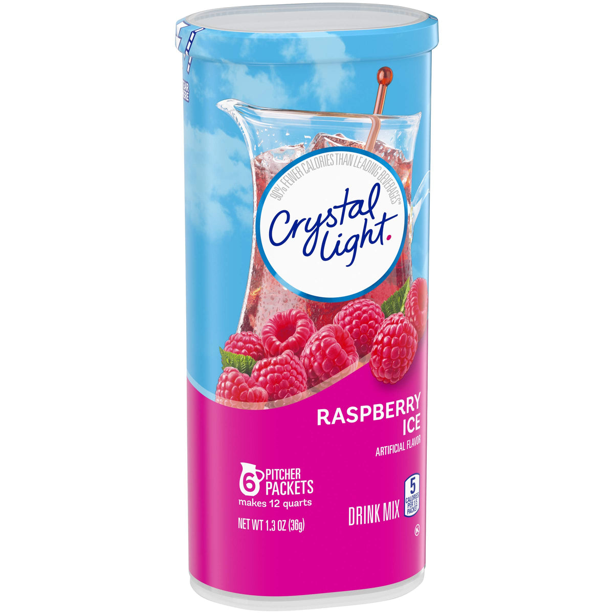 Crystal Light Sugar-Free Raspberry Ice Drink Mix (6 Pitcher Packets)