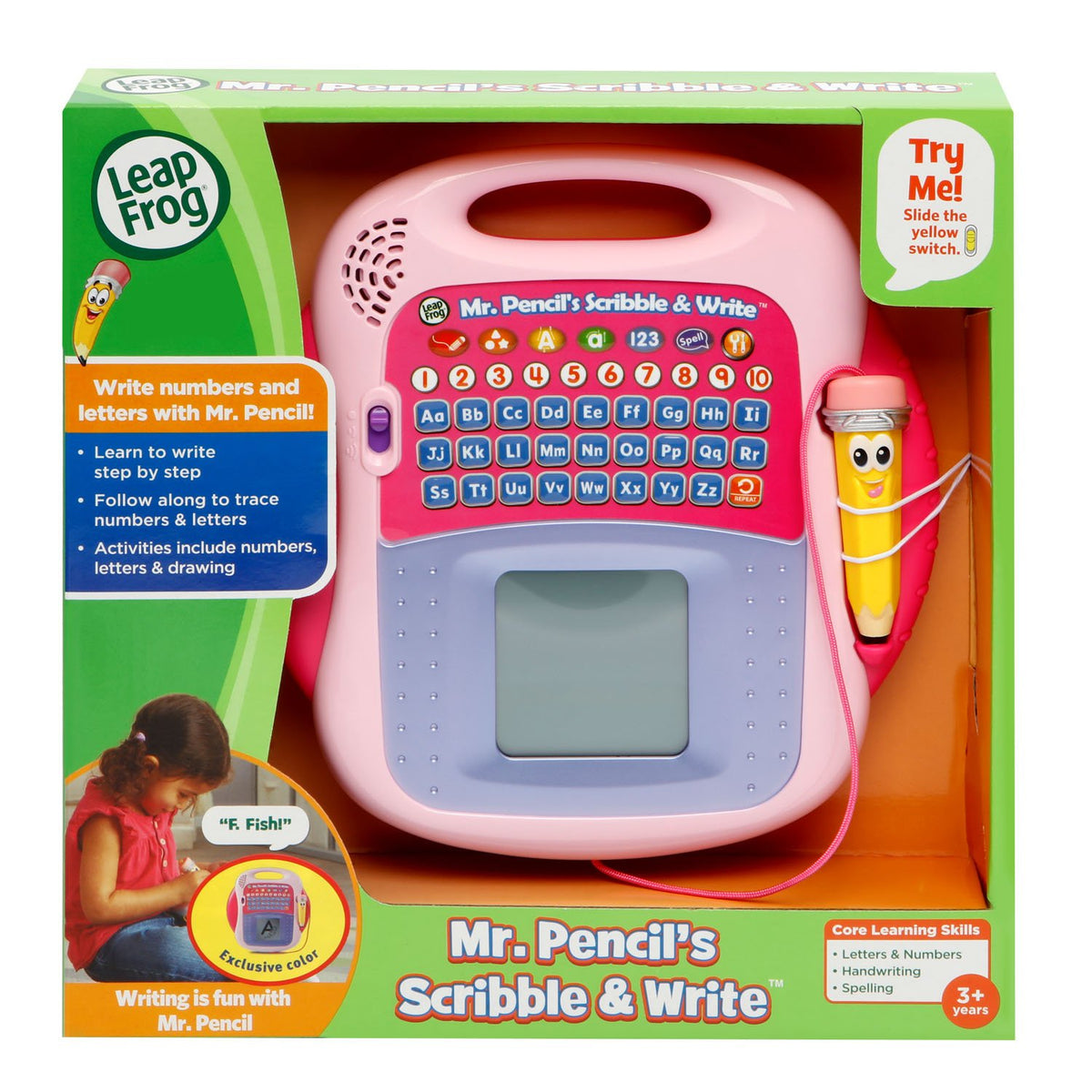 LeapFrog Mr. Pencil's Scribble and Write, Pink
