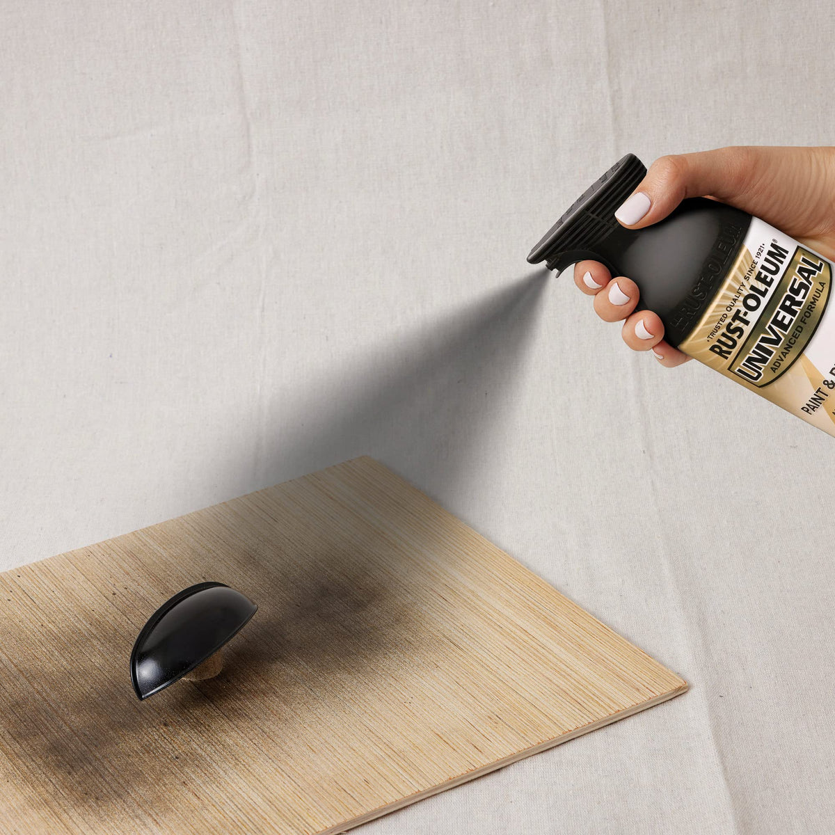 Rust-Oleum 245196-6PK Universal All Surface Spray Paint, 12 oz, Gloss Black, 6 Pack