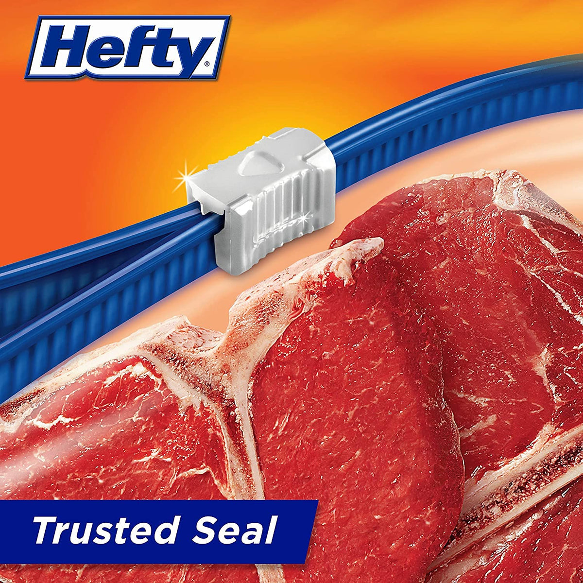Hefty Slider Freezer Bags, Gallon, Value Pack, 25 Count (Pack of 2) 50 Bags Total