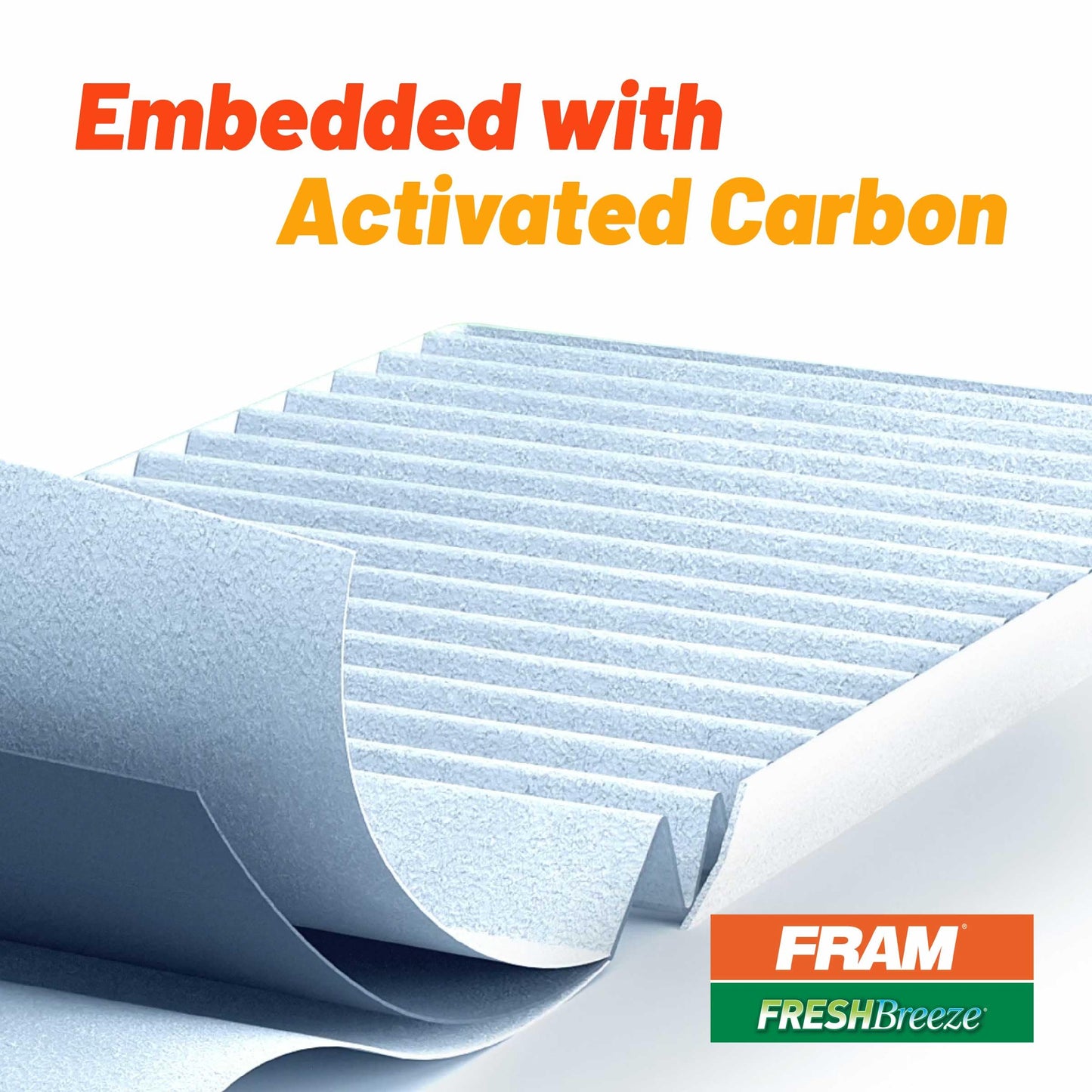 FRAM Fresh Breeze Cabin Air Filter Replacement for Car Passenger Compartment w/Arm and Hammer Baking Soda, Easy Install, CF10140 for Select Nissan, Infiniti and Mitsubishi Vehicles