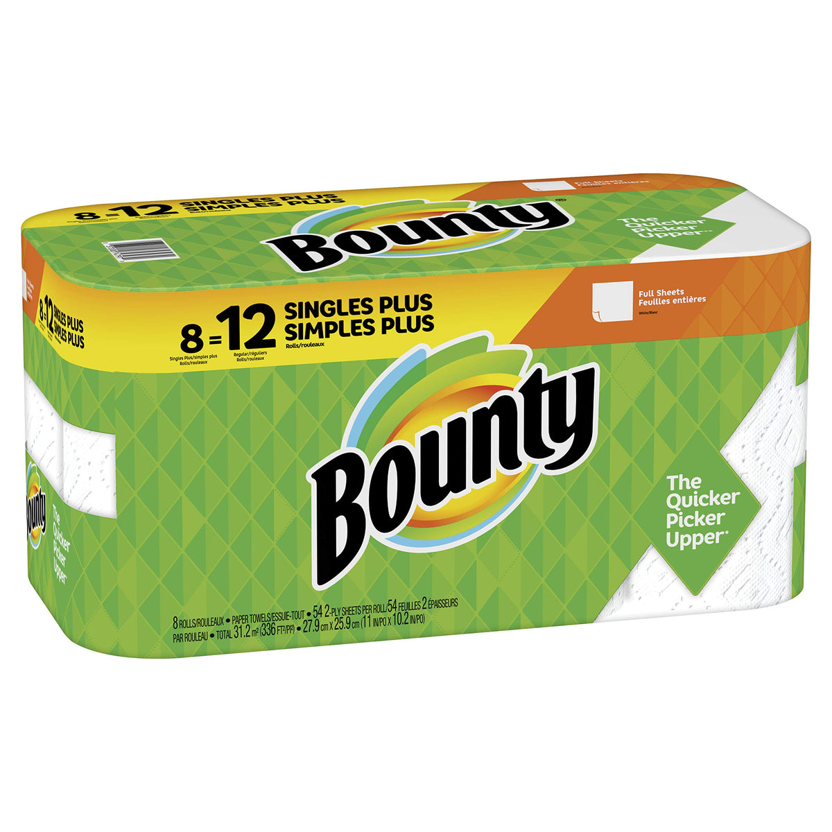 Bounty, Giant Roll Full Sheet, 8 Count
