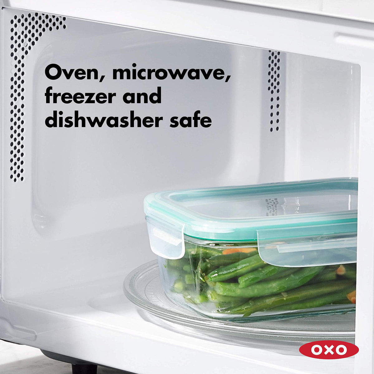 OXO Good Grips 8 Cup Smart Seal Glass Rectangle Container