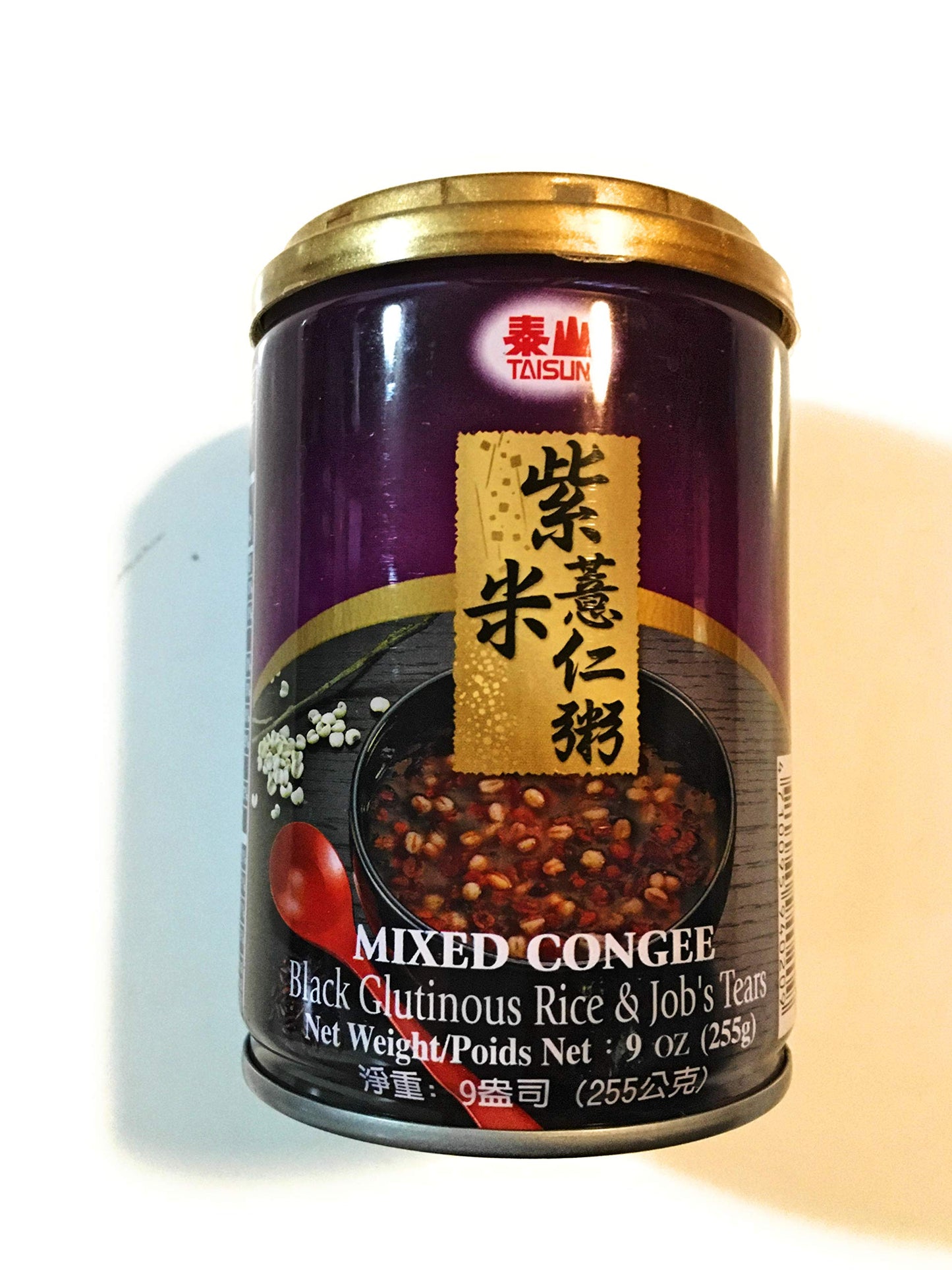 Taisun Mixed Congee 9 Oz(Black Glutinous Rice & Job’s Tears-6 Pack