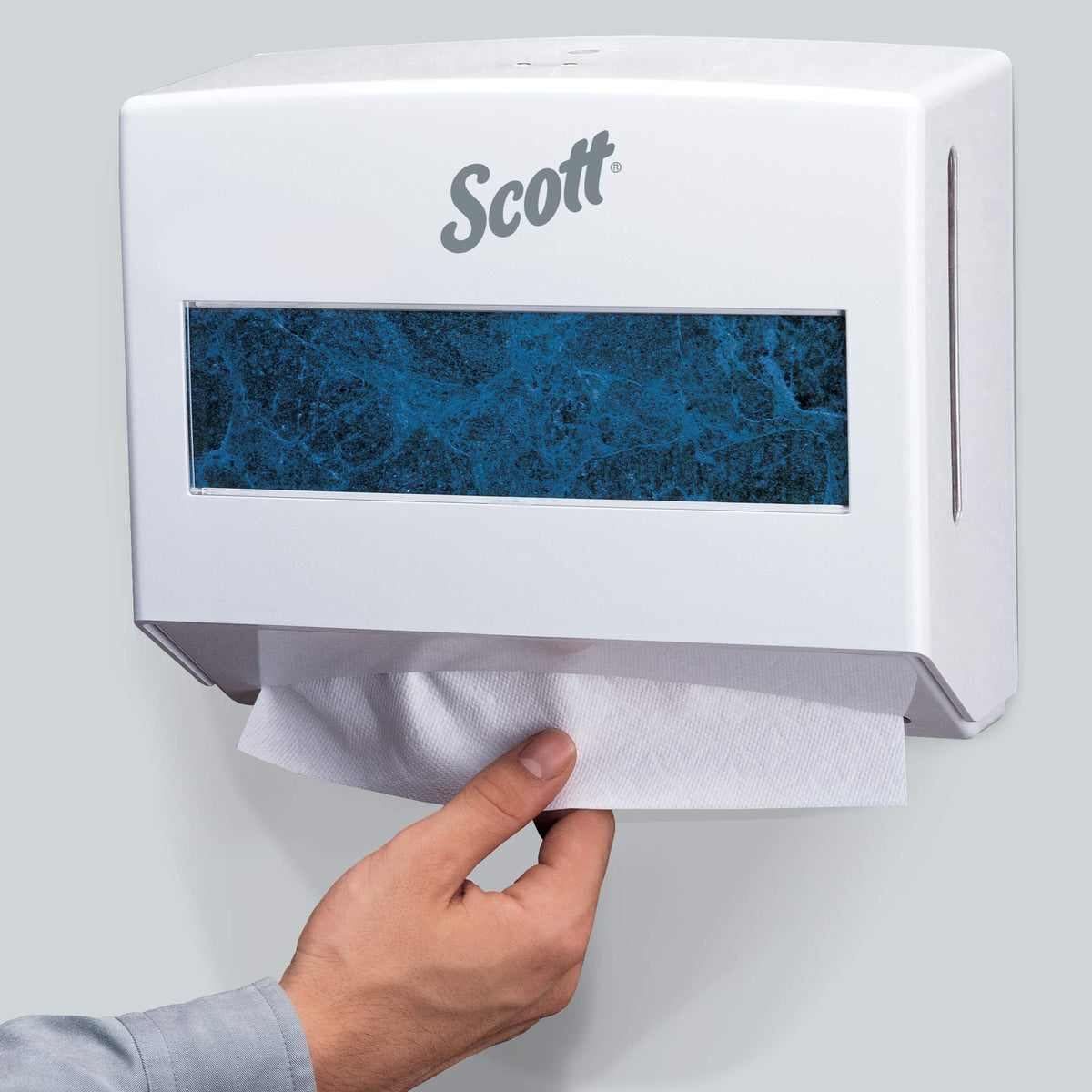 Scott Scottfold Compact Paper Towel Dispenser (09214), Small Towel Dispenser, White