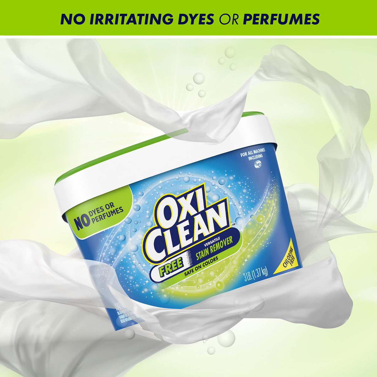 OxiClean Versatile Stain Remover Free, 3 lbs.