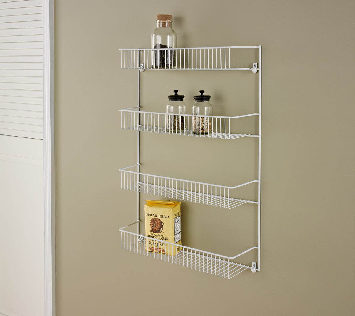 ClosetMaid 8033 4-Tier Wall Rack, 18-Inch Wide, White
