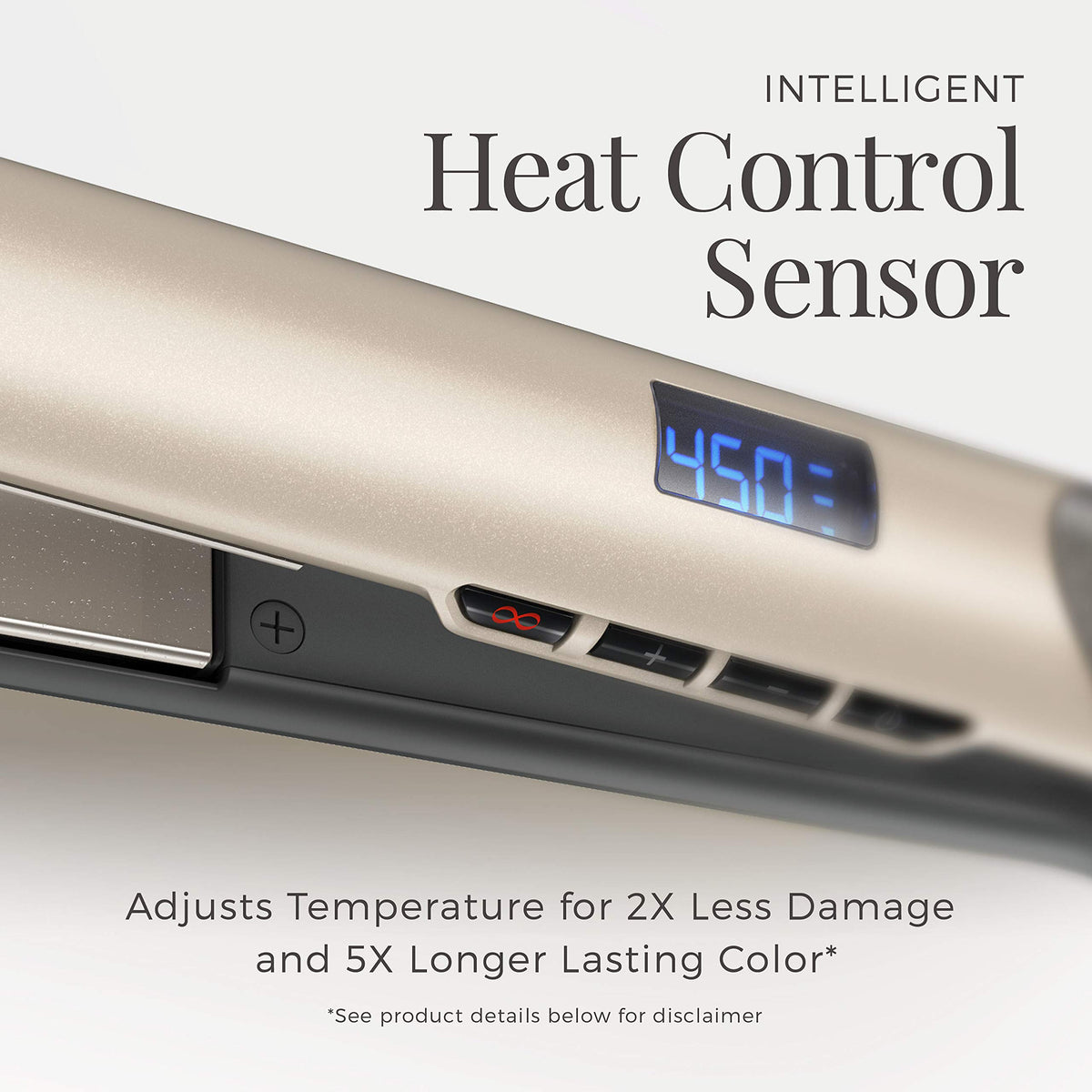 Remington S8A900 Pro 1â€ Flat Iron with Color Care Heat Control Sensing Technology and Ceramic Color-Lock Coated Plates, Straighten Color Treated Hair While Protecting from Damage and Fading