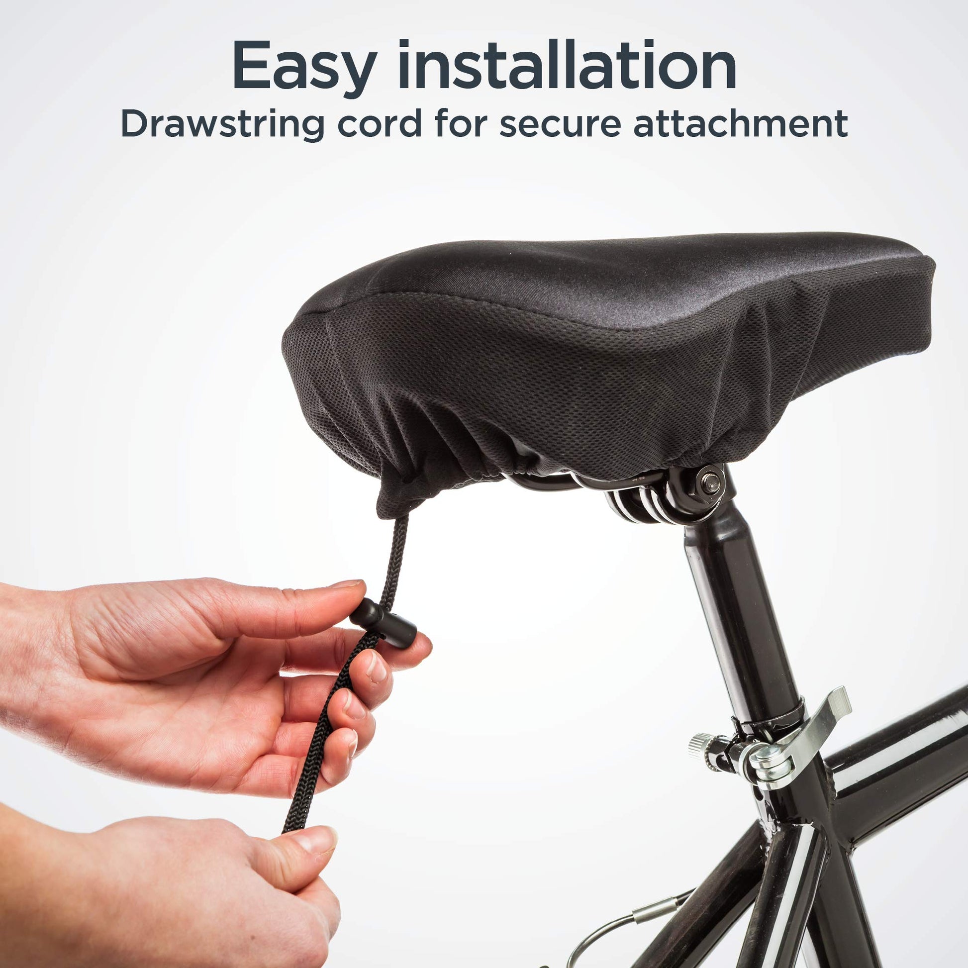 Schwinn Comfort Bike Cruiser Seat Cover, High-Tech Gel Padding Gel Seat Cushion, Fits Most Seats for Standard or Stationary Bikes