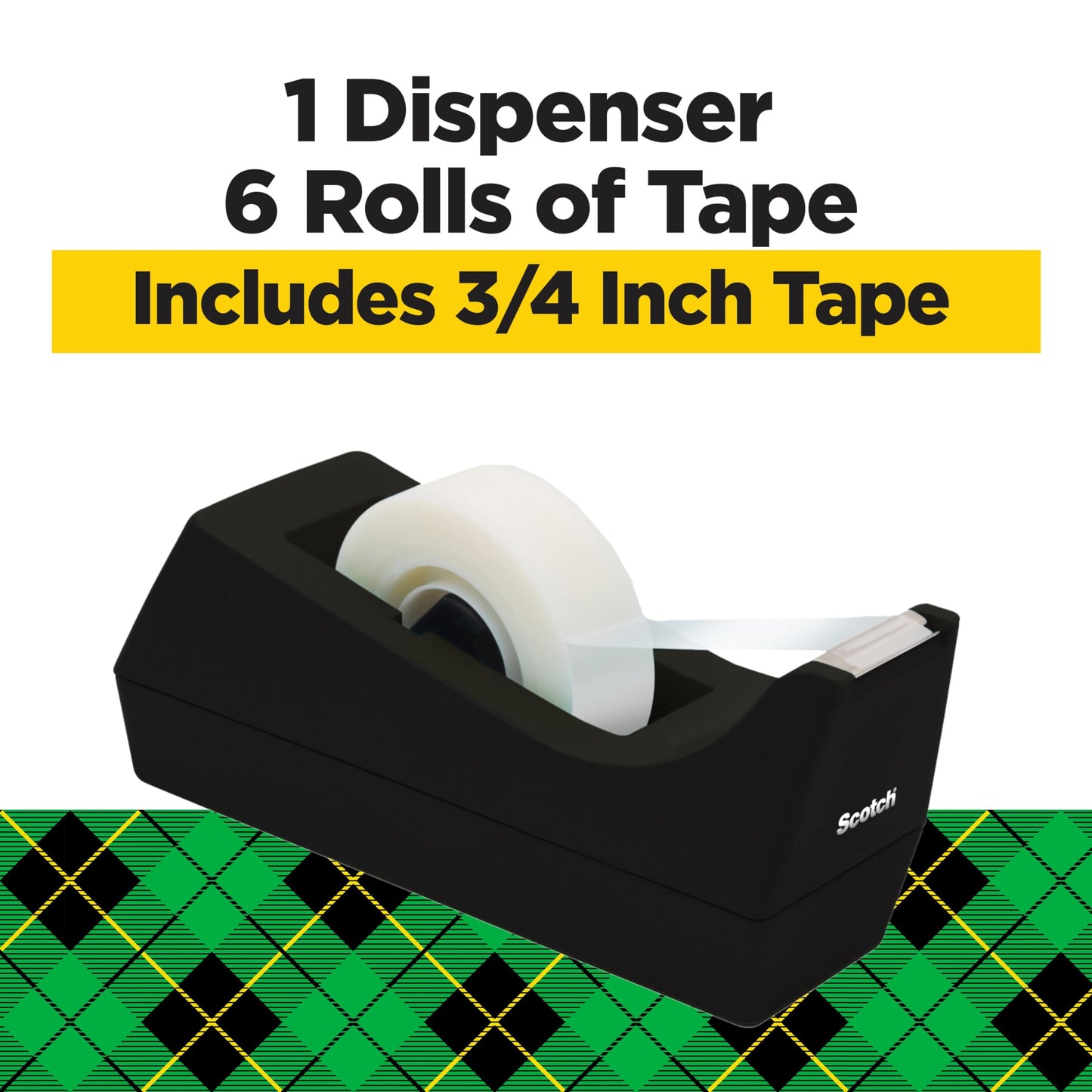 Scotch Magic Tape, 6 Rolls with Dispenser, Numerous Applications, Invisible, Engineered for Repairing, 3/4 x 1000 Inches, Boxed (810K6C38)