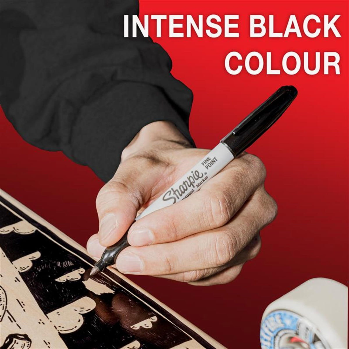 Sharpie Permanent Markers, Fine Point, Black, 12 Count