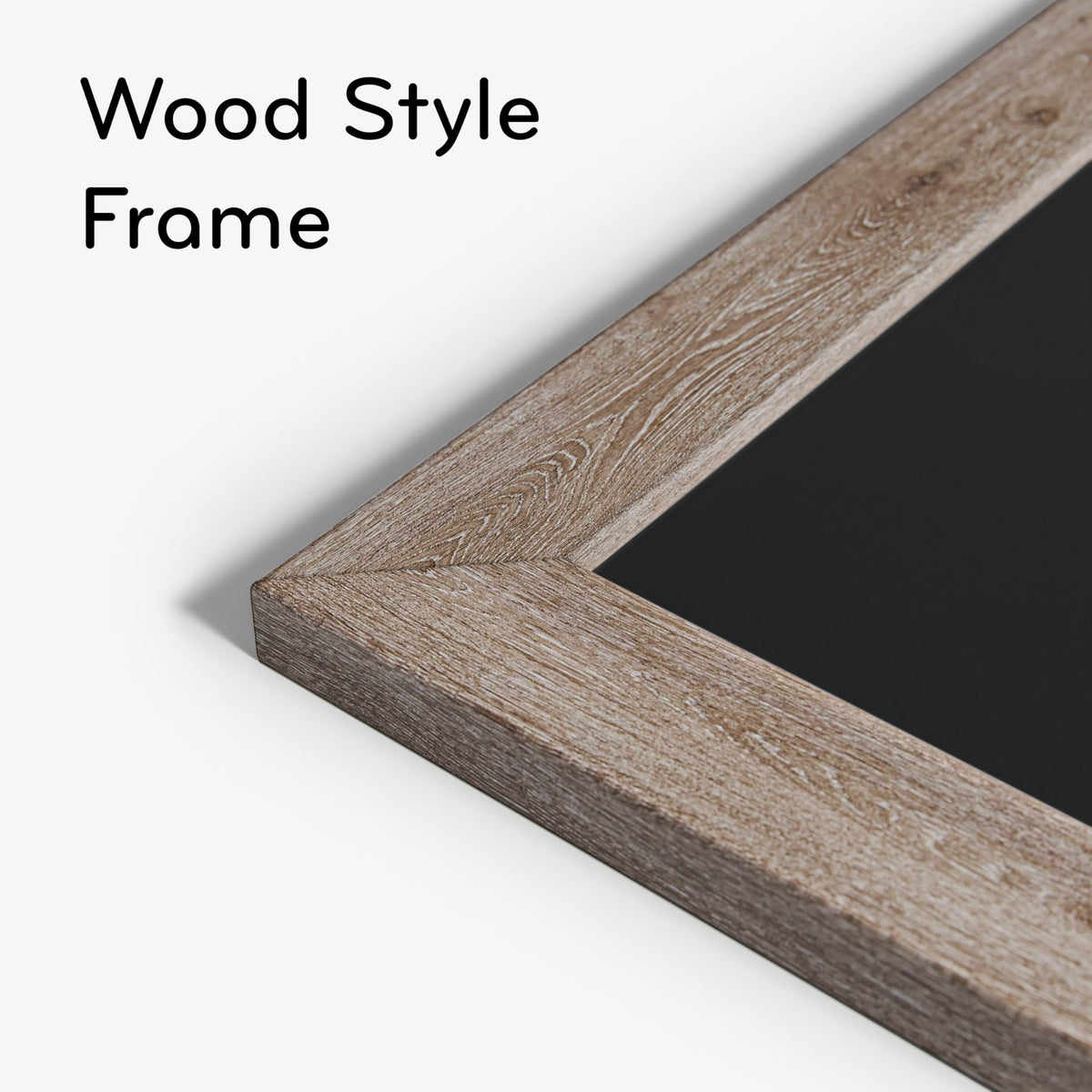 U Brands Magnetic Chalkboard, 36"x24", Rustic Wood Frame, Premium Matte Surface