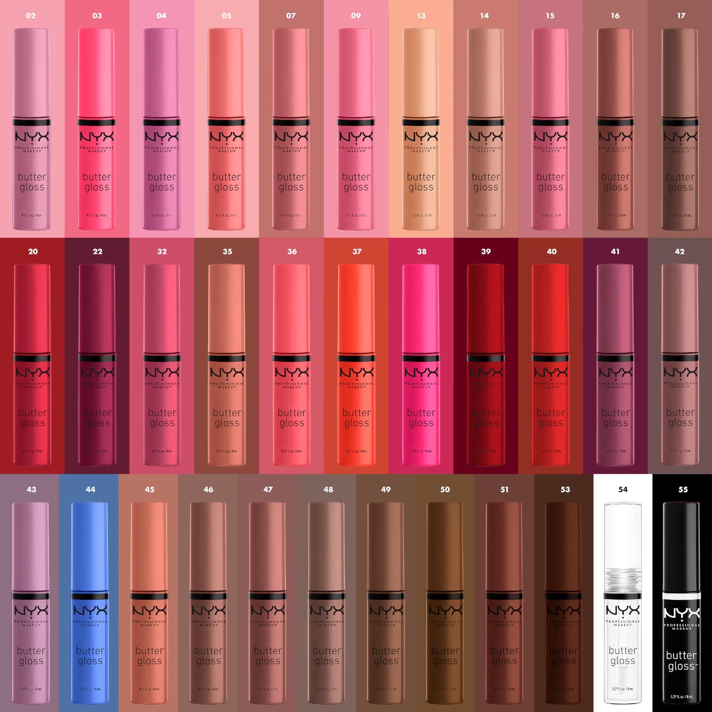 NYX PROFESSIONAL MAKEUP Butter Gloss, Non-Sticky Lip Gloss - Sorbet (Vibrant Coral)
