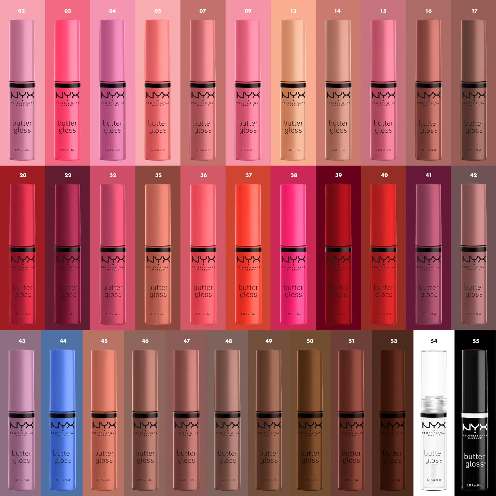 NYX PROFESSIONAL MAKEUP Butter Gloss, Non-Sticky Lip Gloss - Sorbet (Vibrant Coral)
