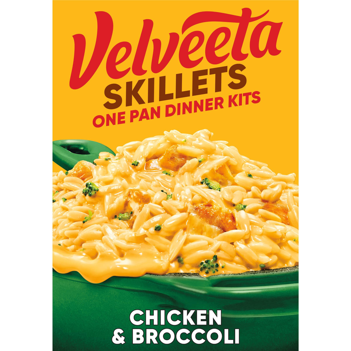 Velveeta Skillets Chicken & Broccoli One Pan Dinner Kit, 13.6 oz Box