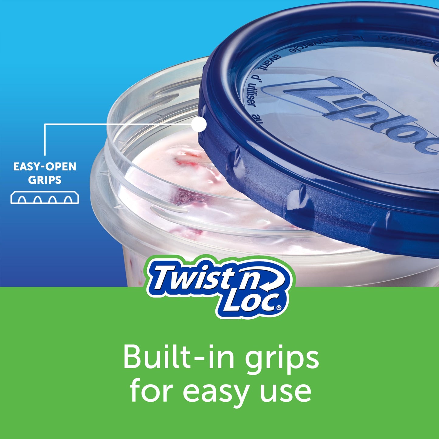 Ziploc Food Storage Meal Prep Containers, Reusable for Lunch and Leftovers, Dishwasher Safe, Variety Pack, 20 Containers and 20 Lids