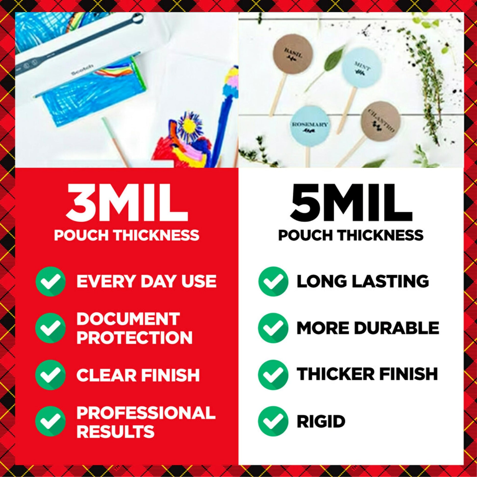 Scotch Thermal Laminating Pouches Premium Quality, 5 Mil Thick for Extra Protection, 20 Pack Business Card Size Laminating Sheets, Our Most Durable Lamination Pouch, 2.3 x 3.7 inches (TP5851-20)