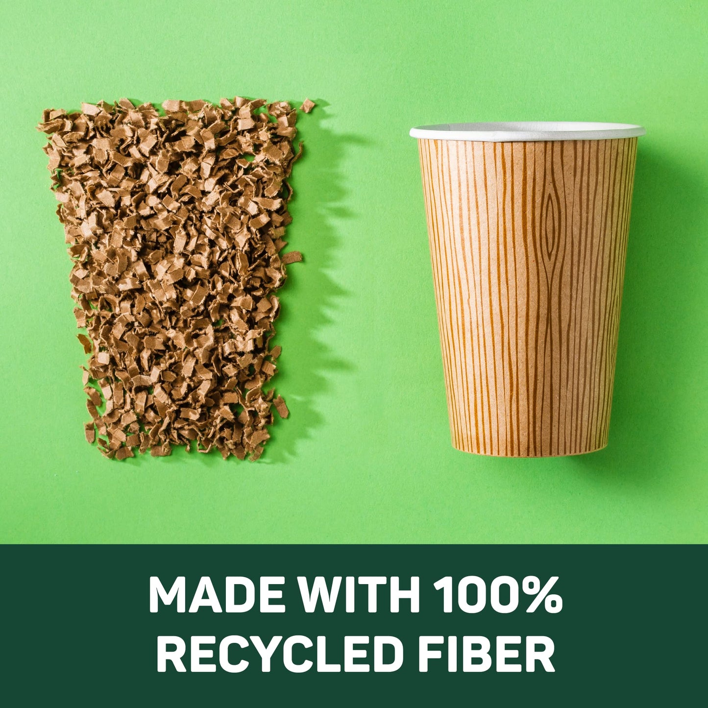 Dixie EcoSmart 100% Recycled Fiber Paper Coffee Cups With Lids, 16 Oz, 96 Count (Pack of 6), Large Paper Coffee Cups For Hot Beverages