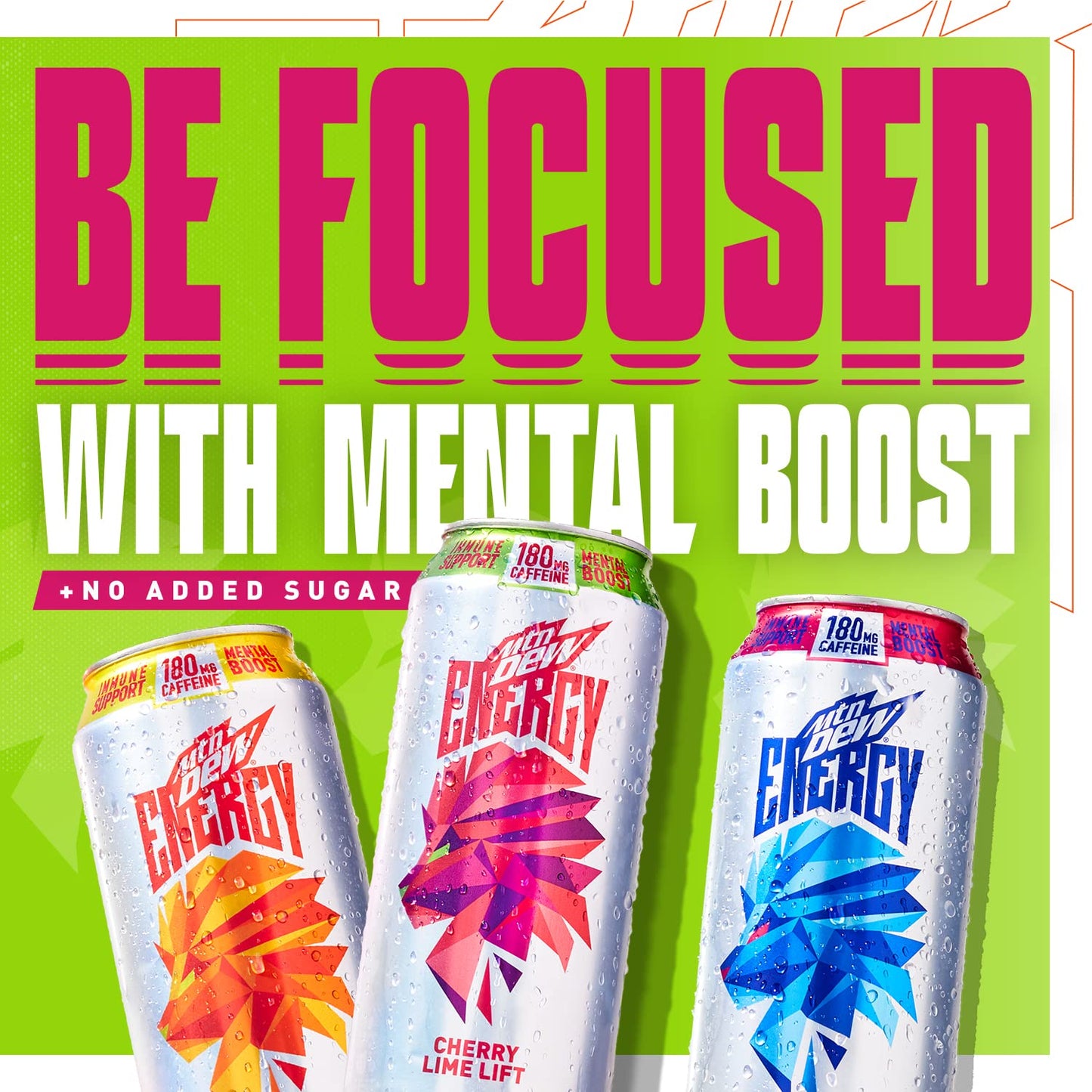 MTN DEW ENERGY 6 Flavor Variety Pack, 16 Fl Oz (Pack of 12) (Packaging May Vary)