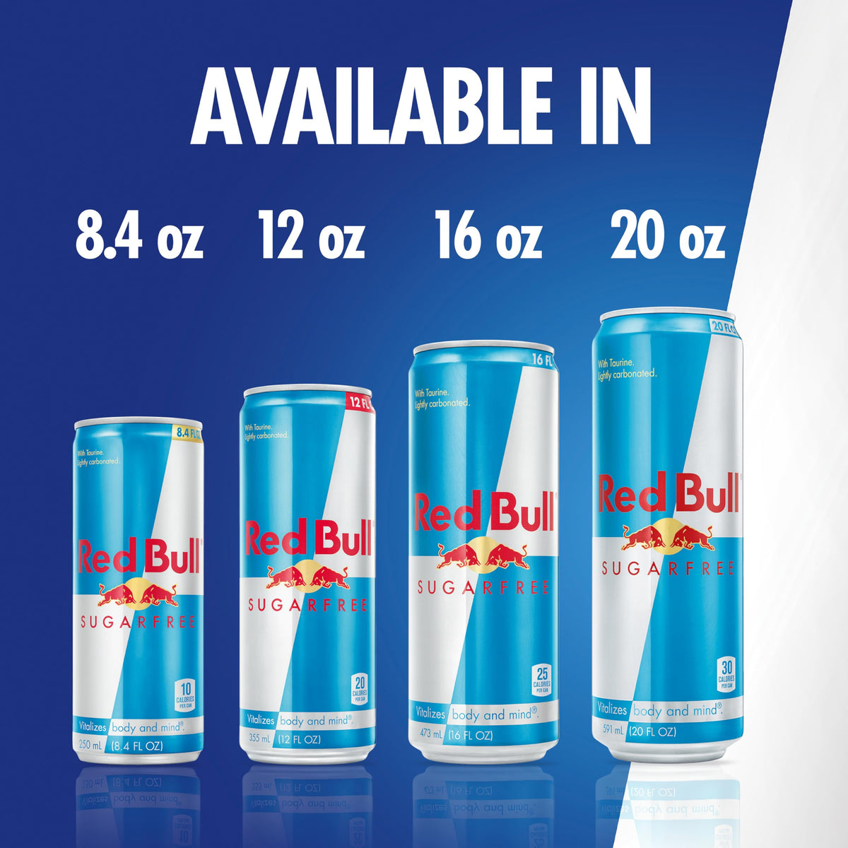 Red Bull Sugar Free Energy Drink, 20 Fl Oz, 12 Cans