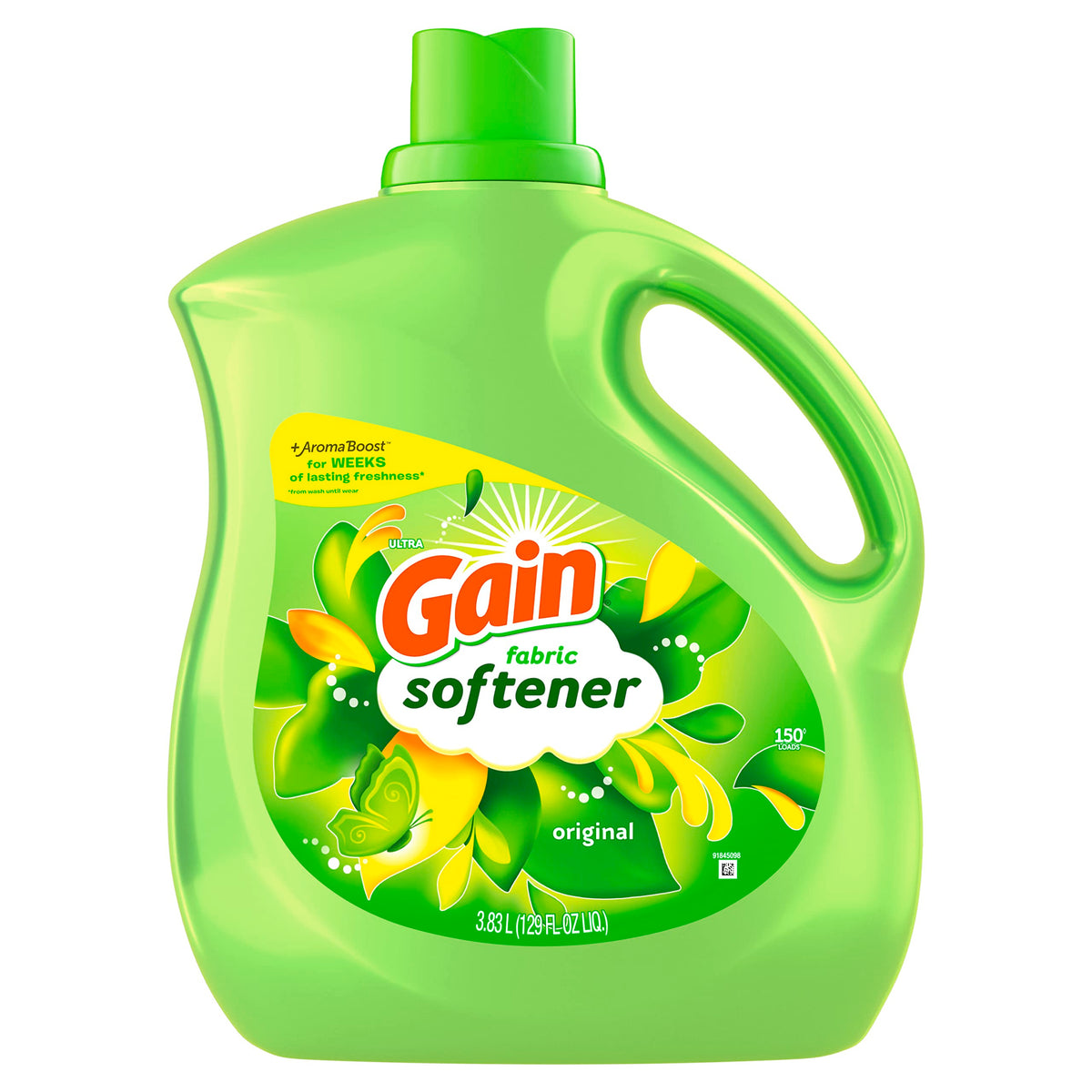 Gain Laundry Fabric Softener Liquid, Original, 129 Fl Oz 150 Loads